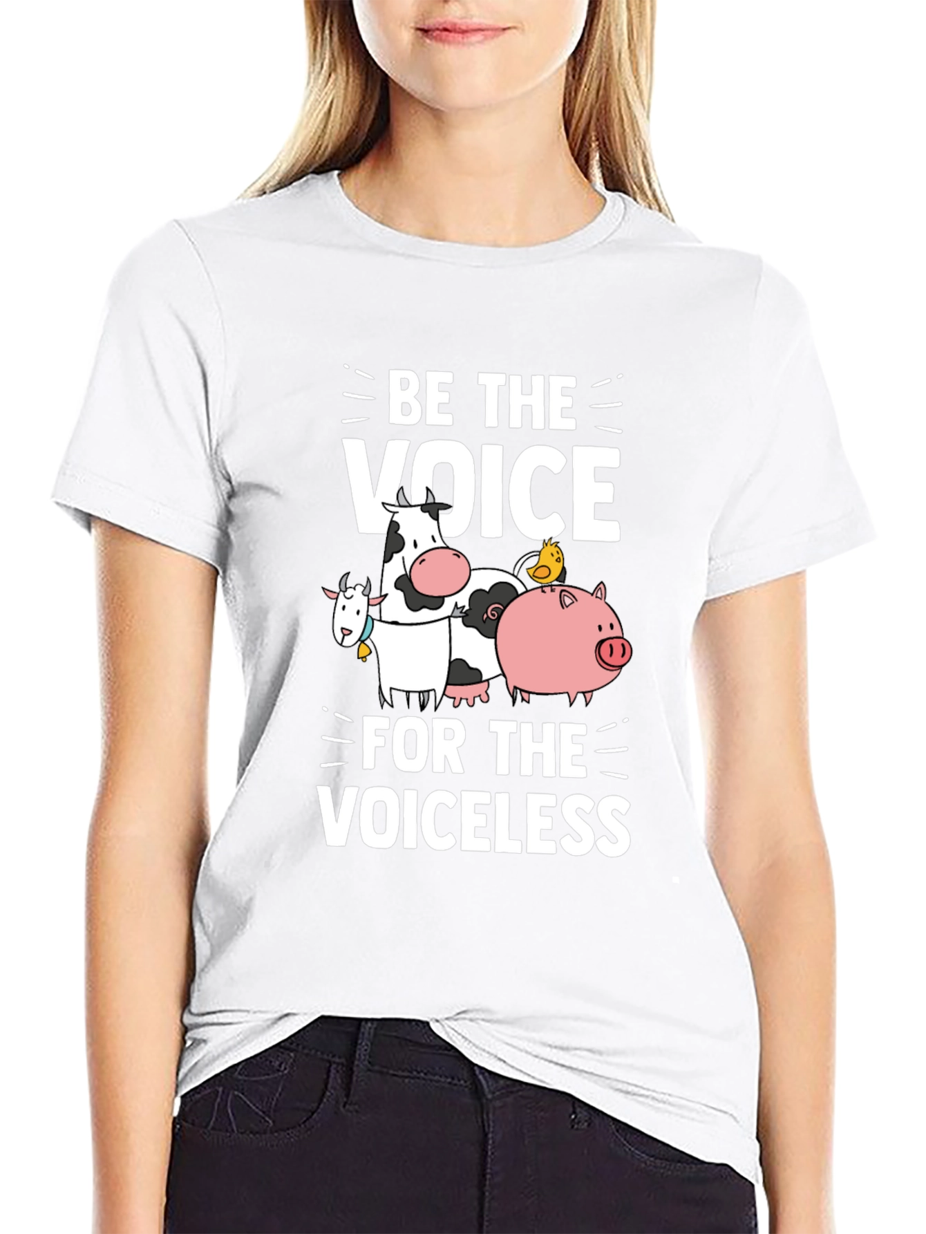 Be The Voice T-Shirt Vegan Animal Rights Tee