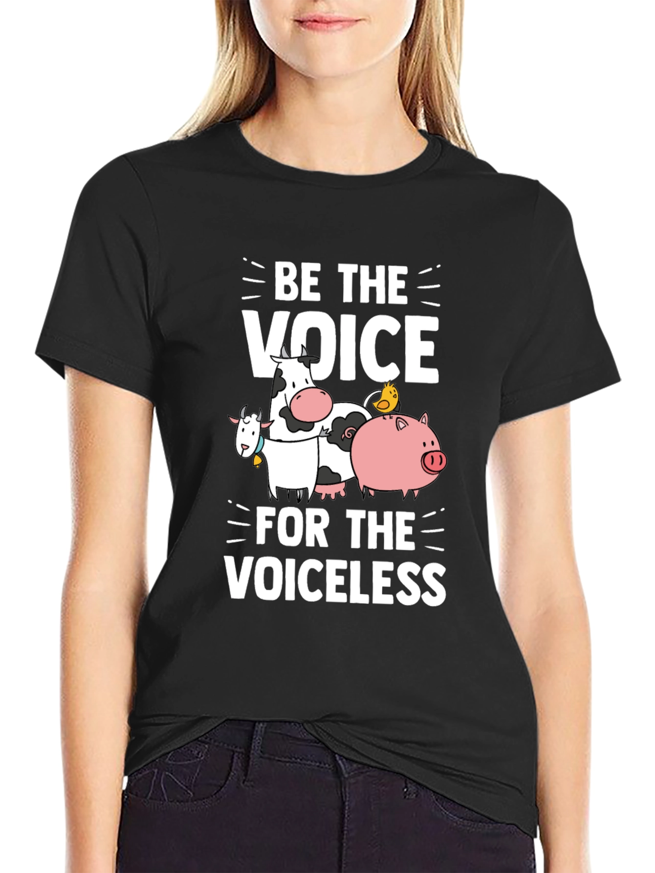 Be The Voice T-Shirt Vegan Animal Rights Tee