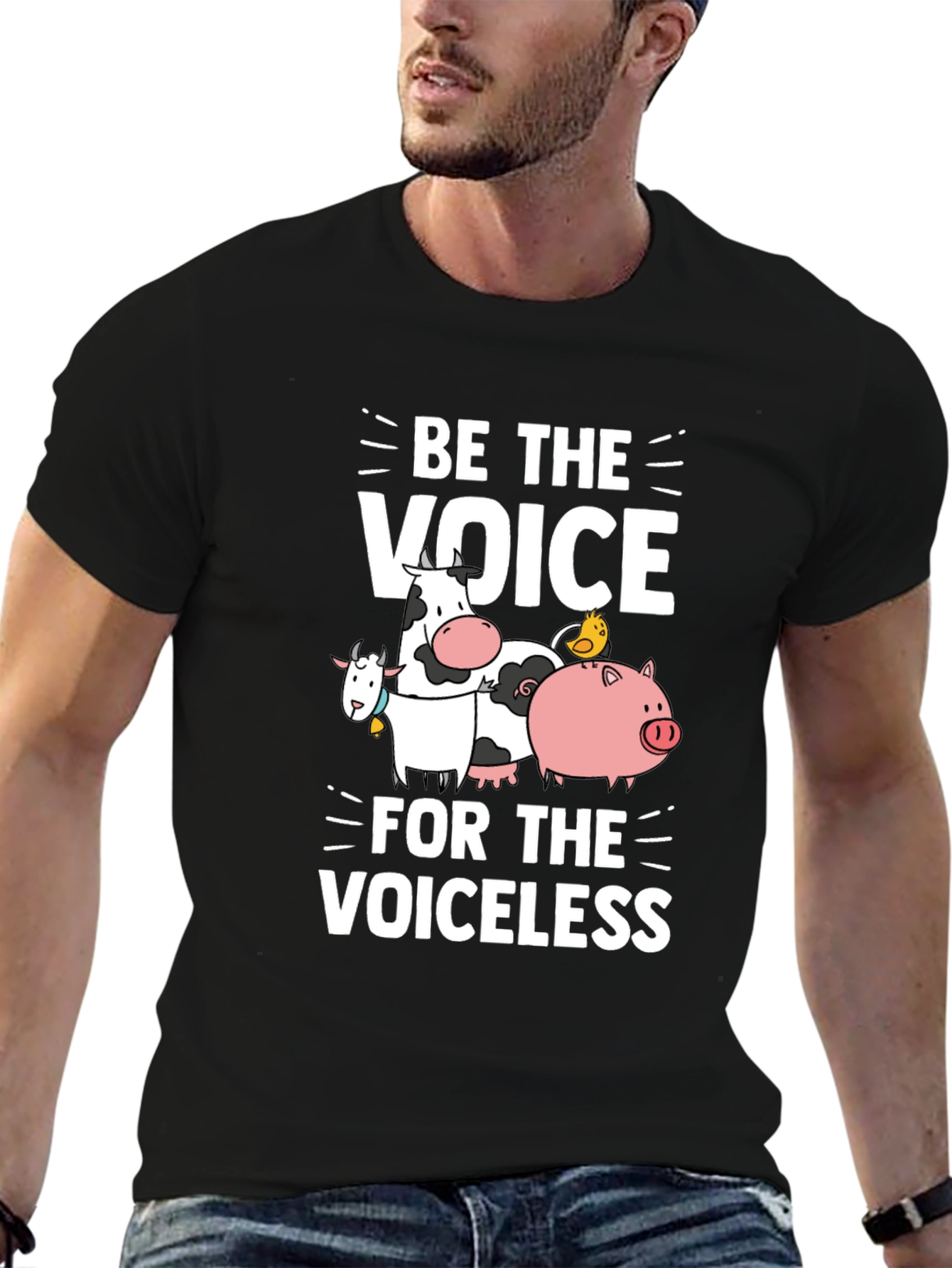 Be The Voice T-Shirt Vegan Animal Rights Tee