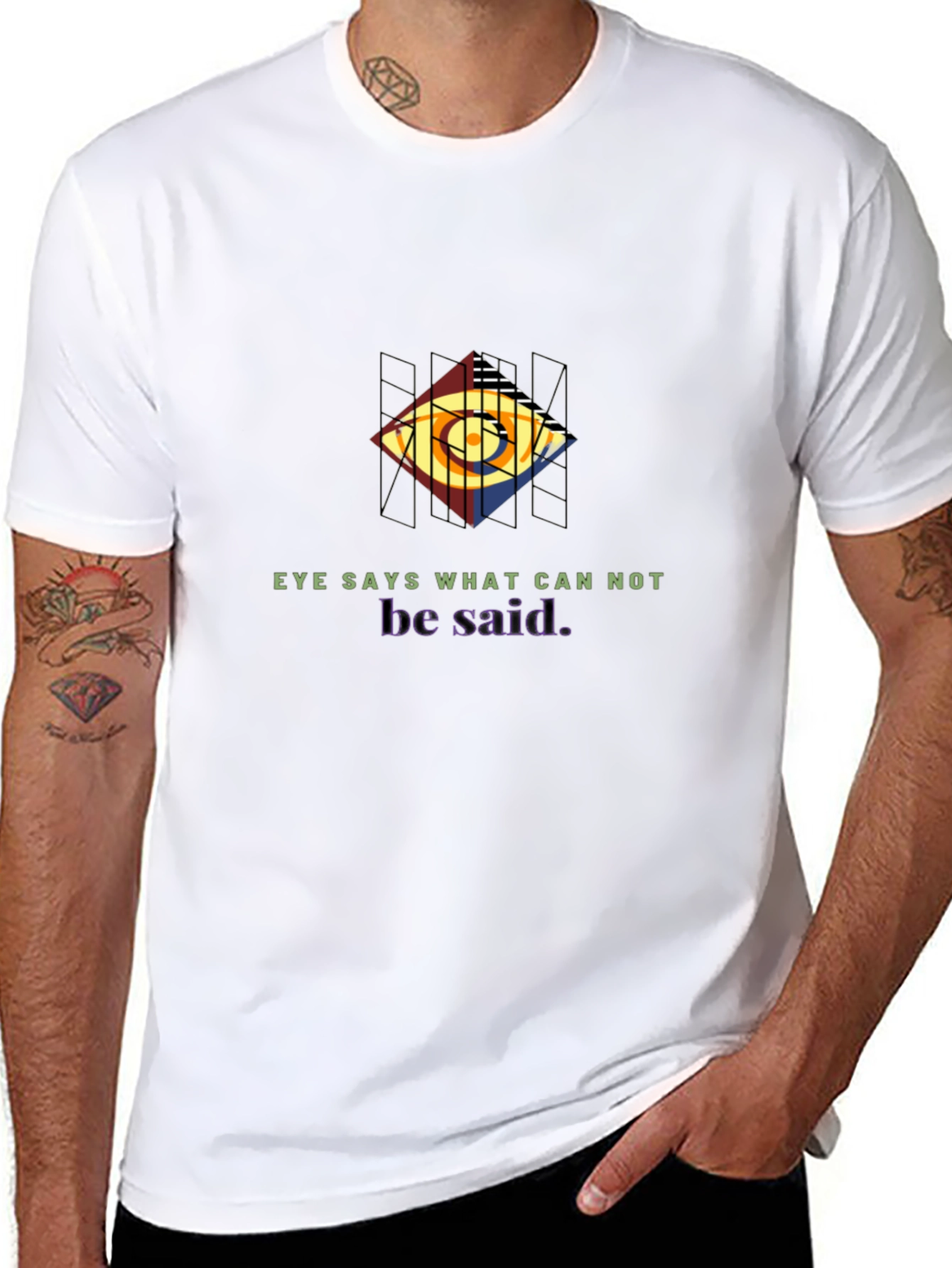Eye Says Graphic Black Tee