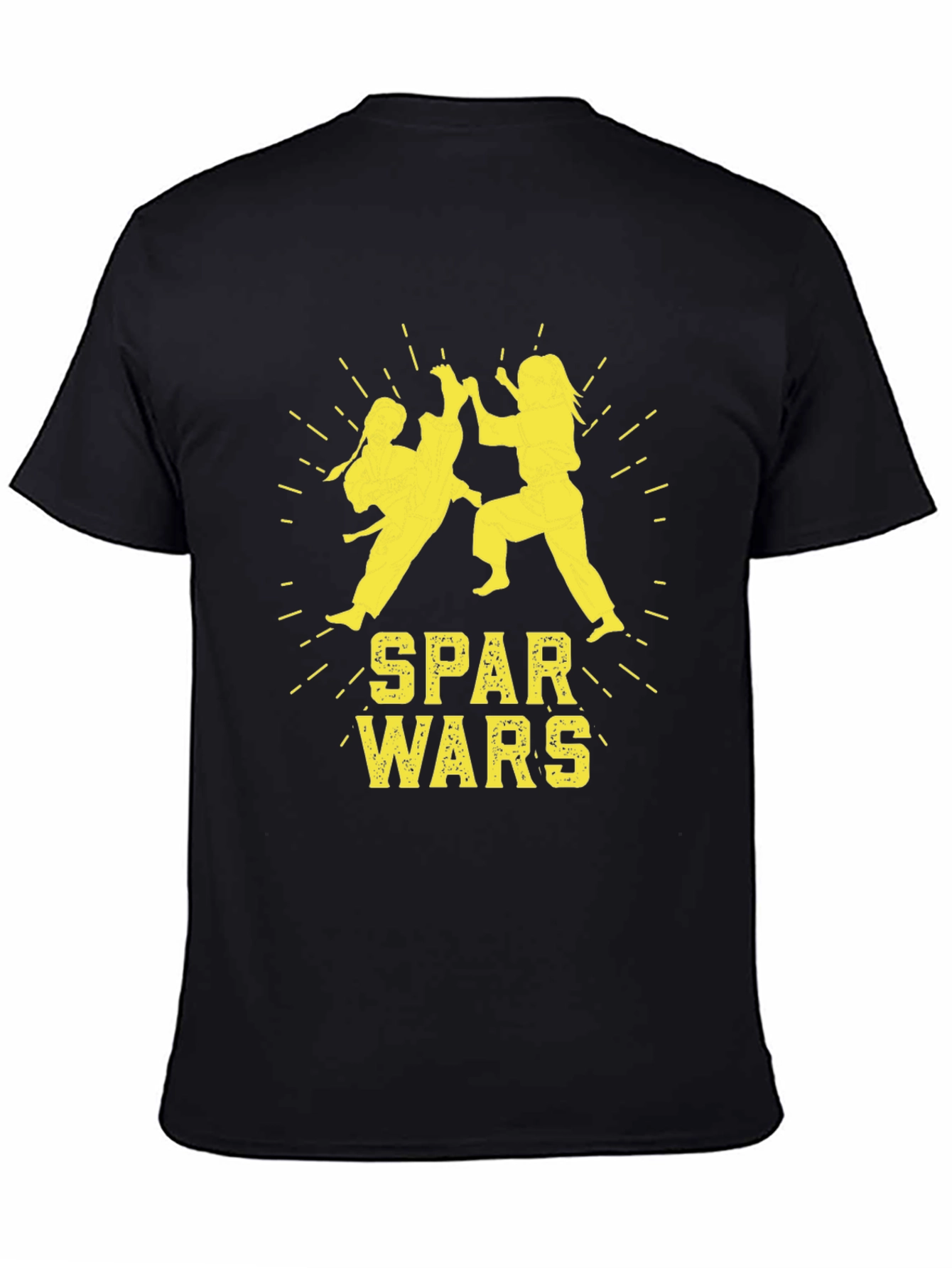 Spar Wars Black T-Shirt - Martial Arts Combat Tee