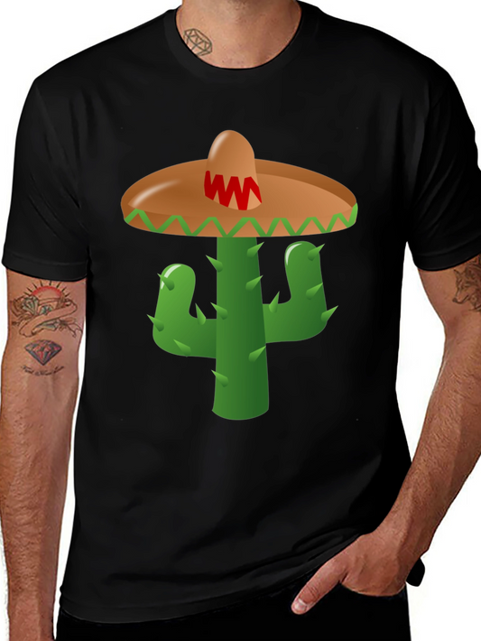 Cactus Sombrero Graphic T-Shirt