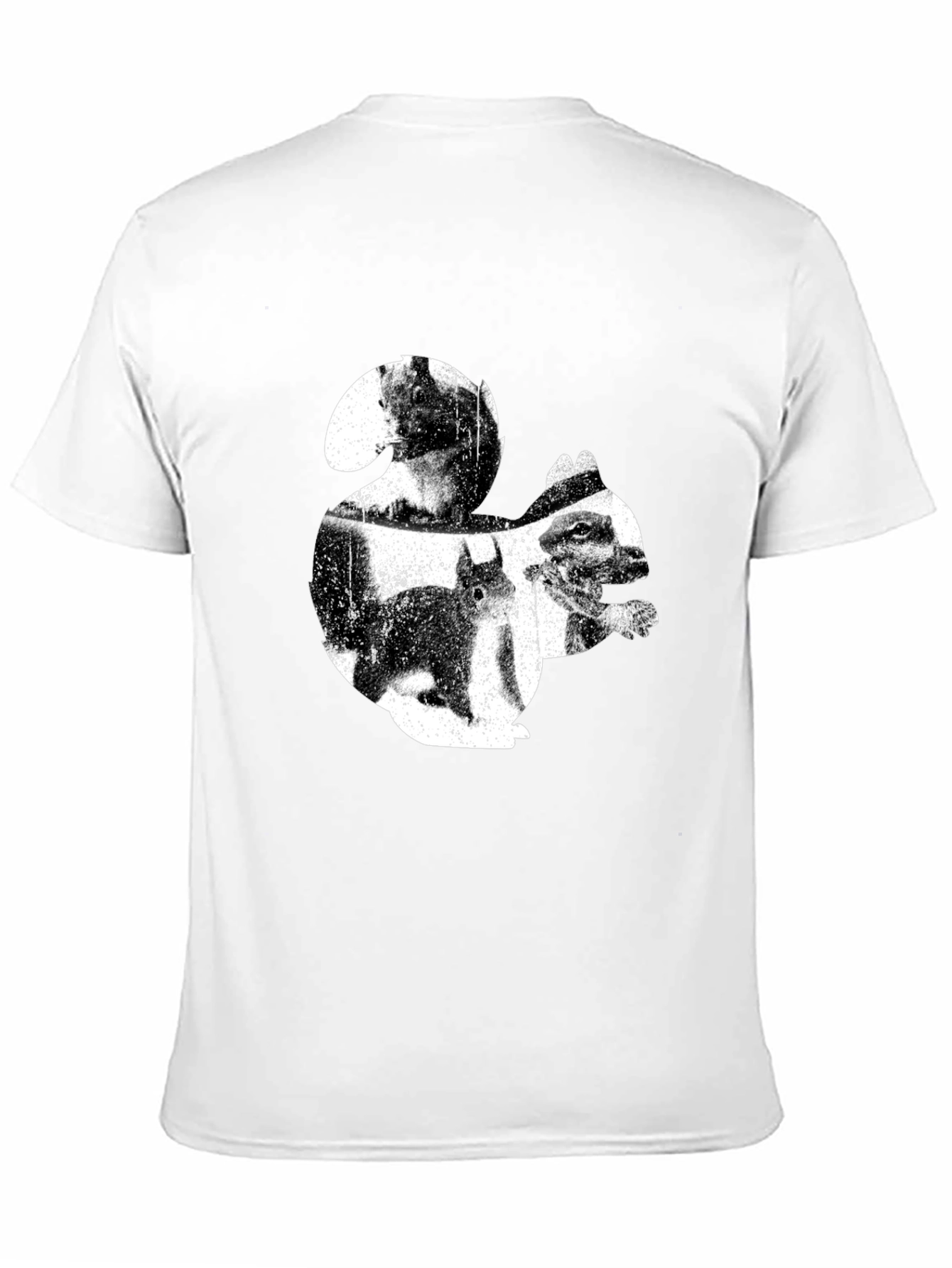 Squirrel Graphic T-Shirt - Black Cotton Tee