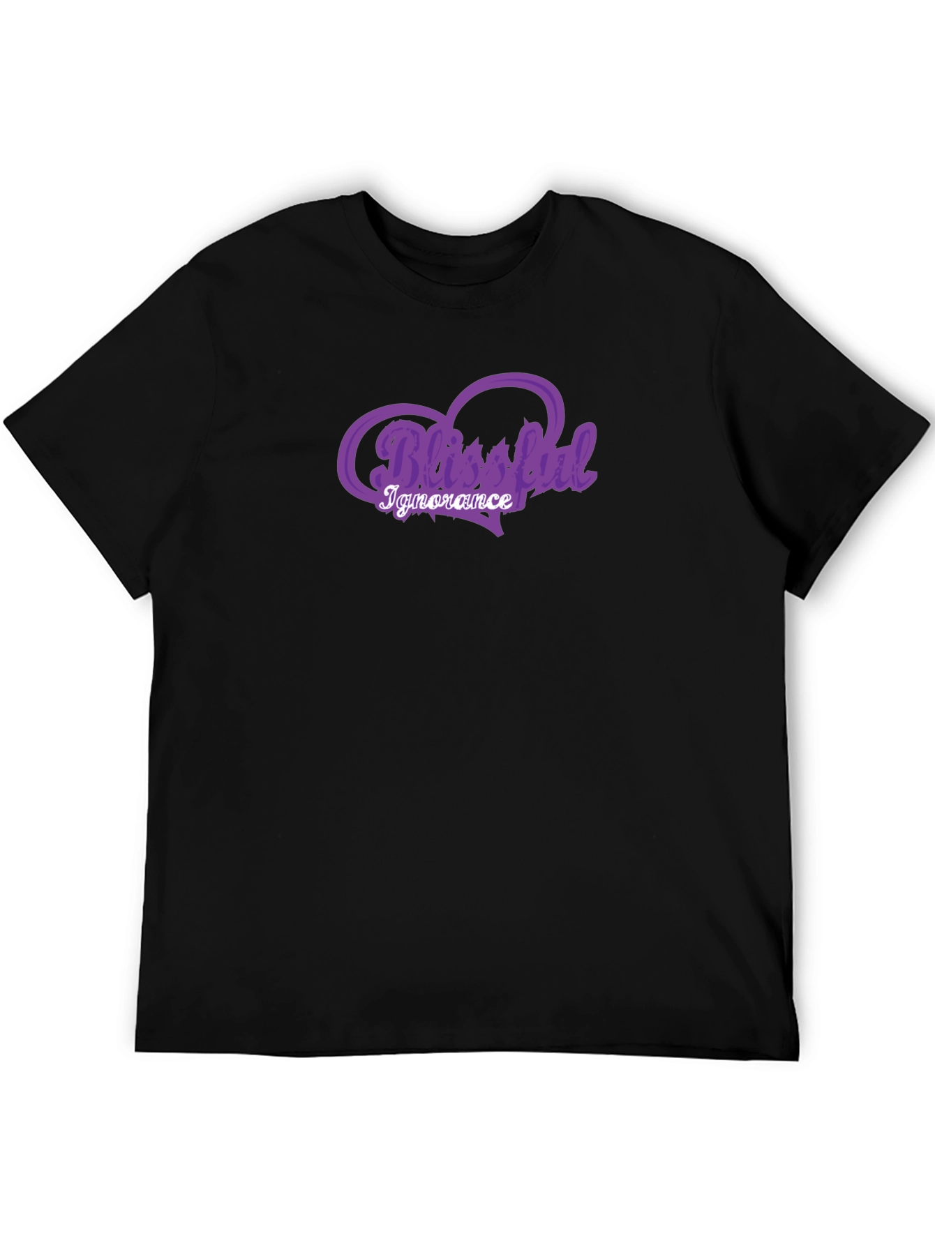 Blissful Ignorance Purple Graphic T-Shirt
