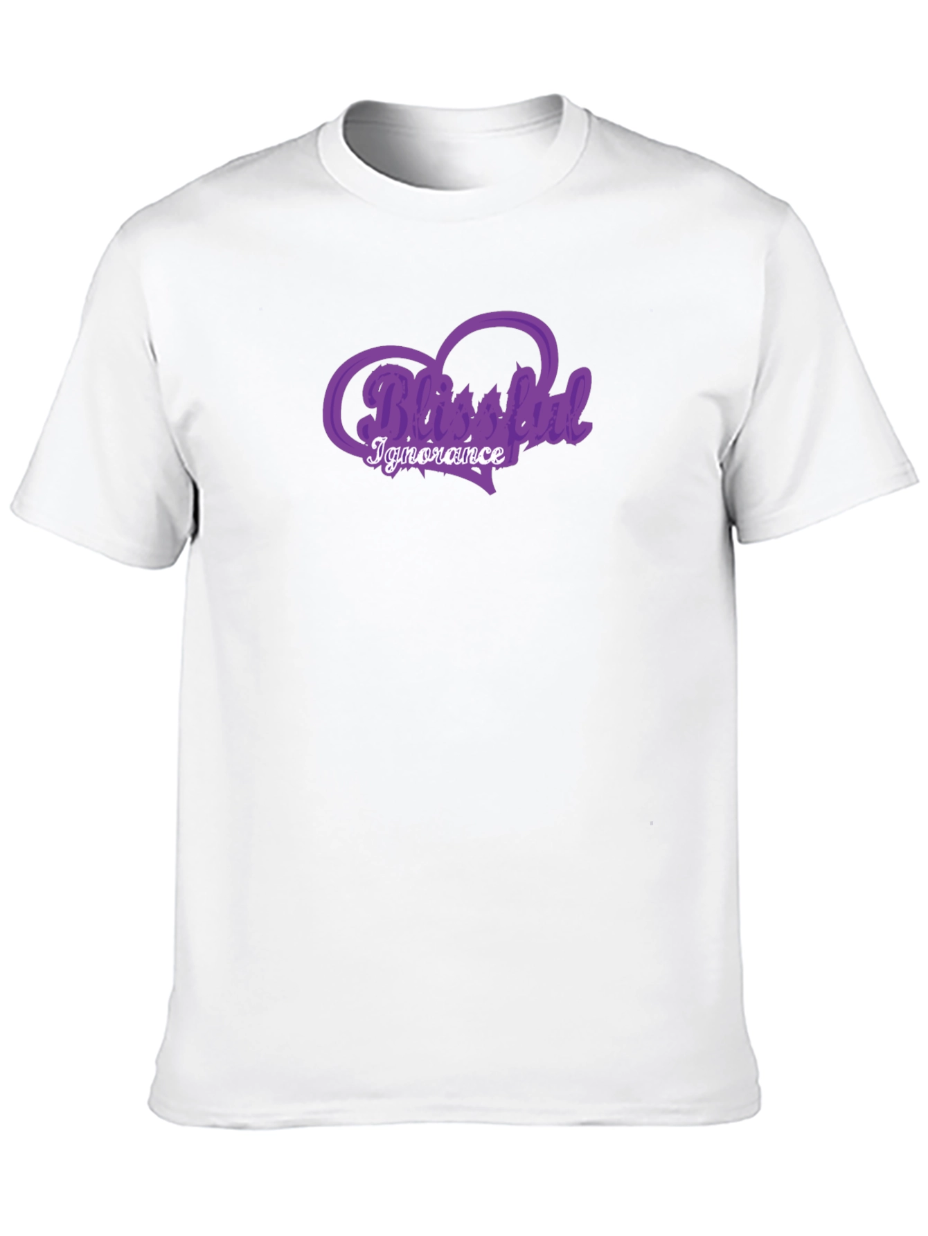 Blissful Ignorance Purple Graphic T-Shirt