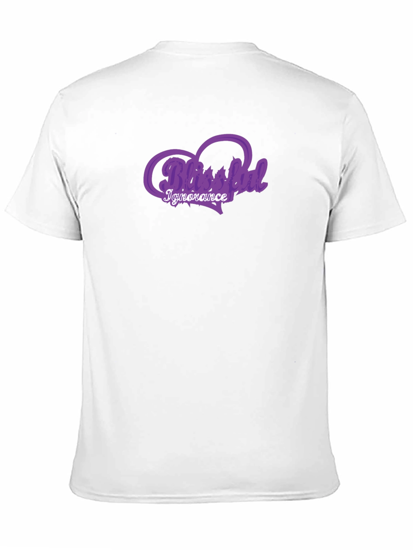 Blissful Ignorance Purple Graphic T-Shirt