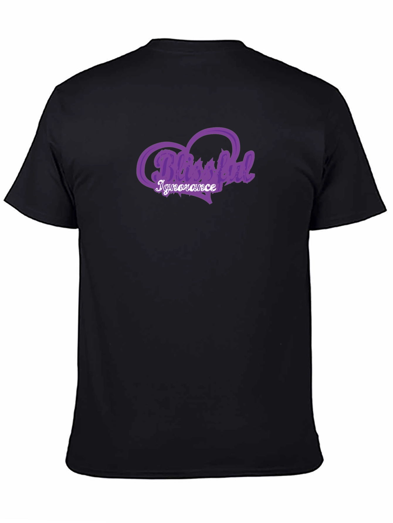 Blissful Ignorance Purple Graphic T-Shirt