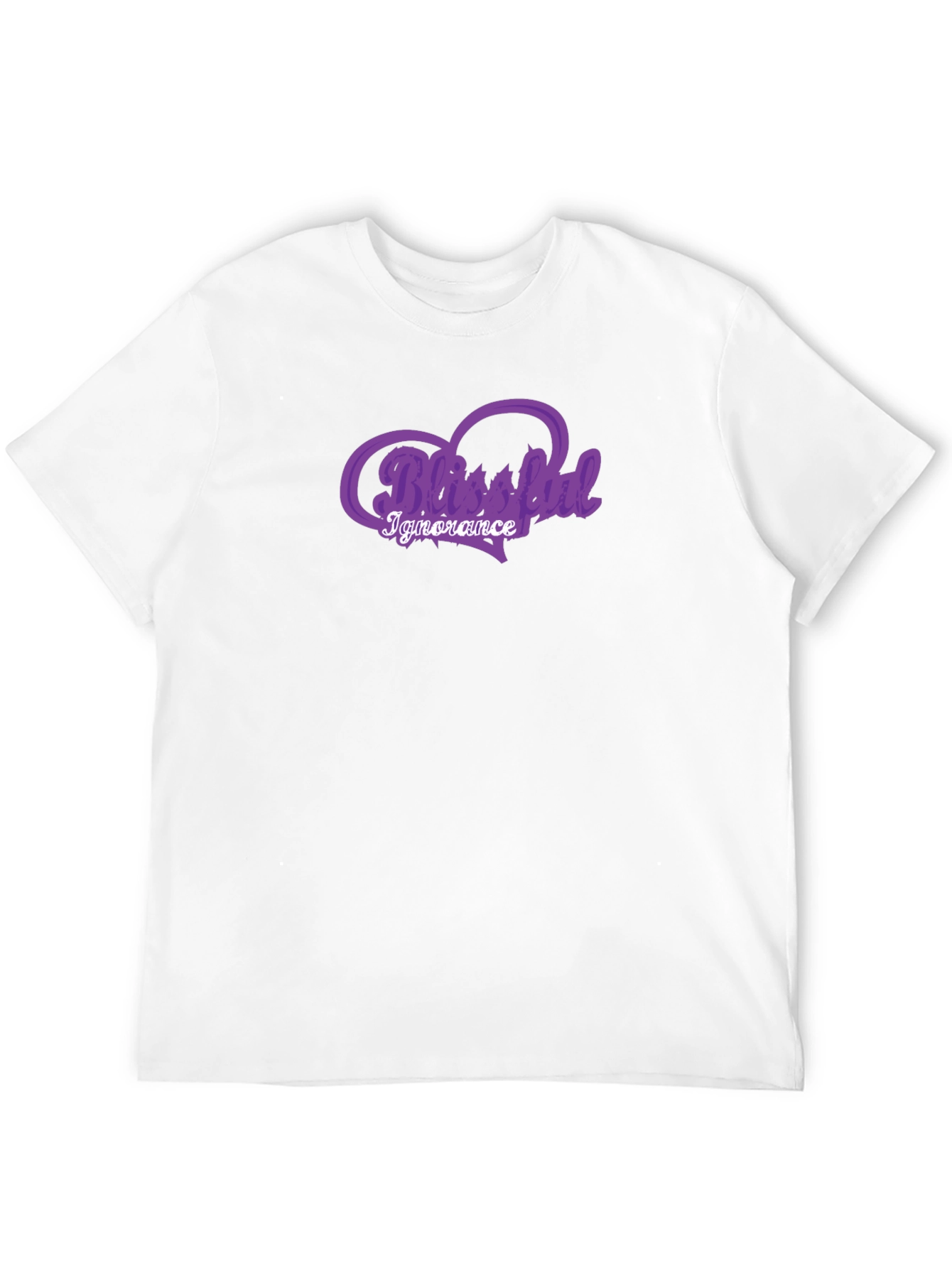 Blissful Ignorance Purple Graphic T-Shirt