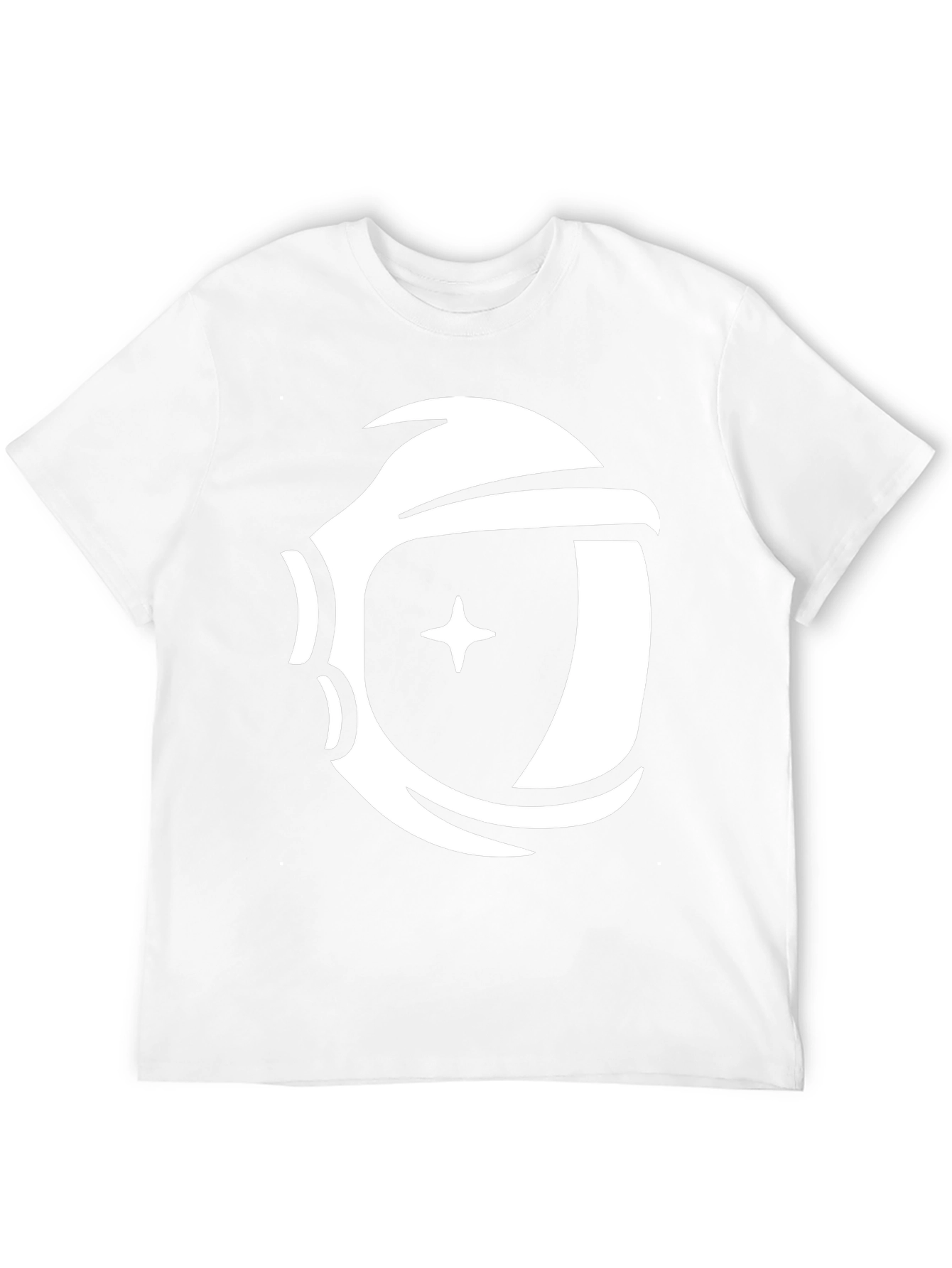 Astronaut Helmet Graphic Black T-Shirt