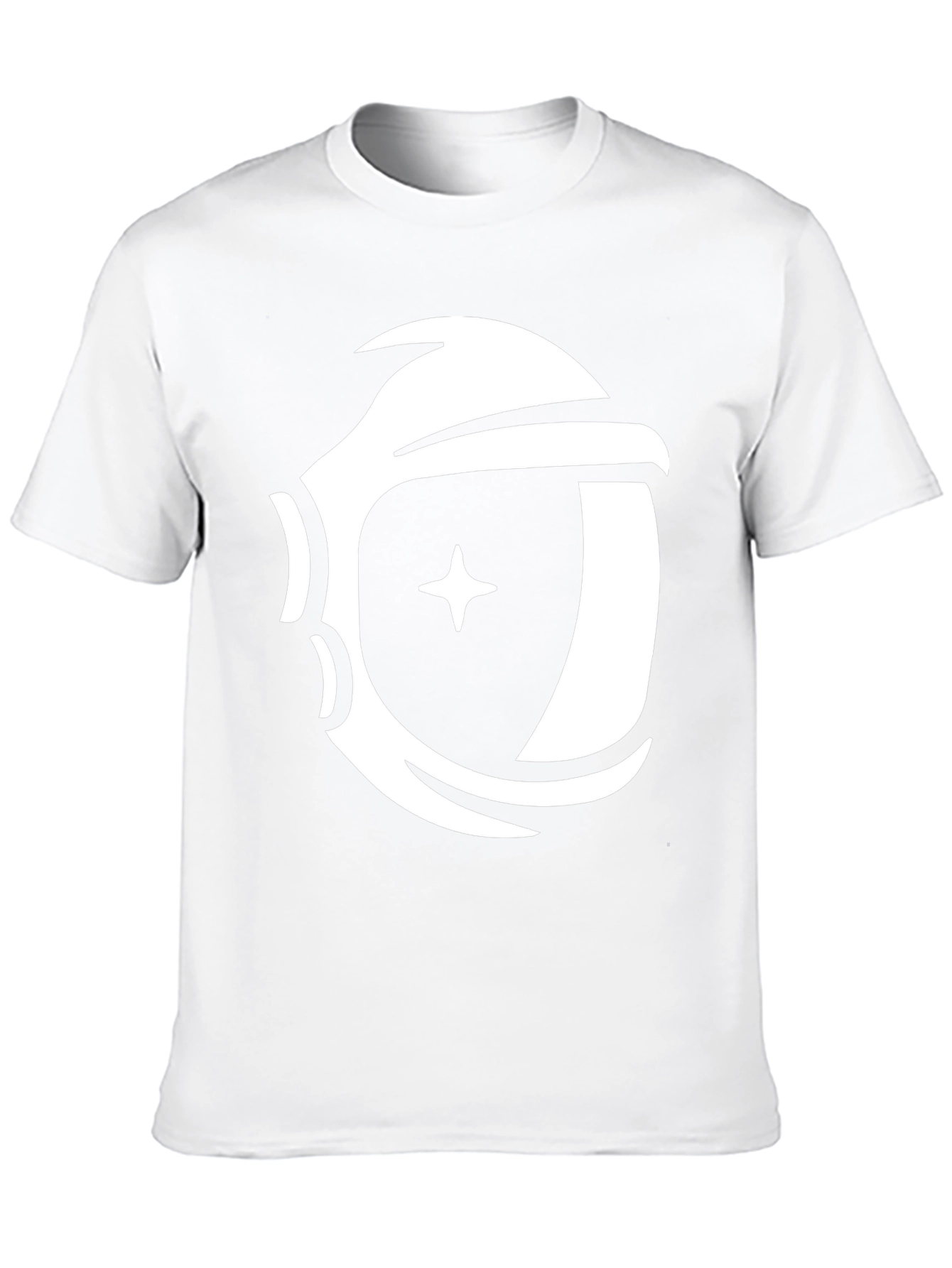 Astronaut Helmet Graphic Black T-Shirt