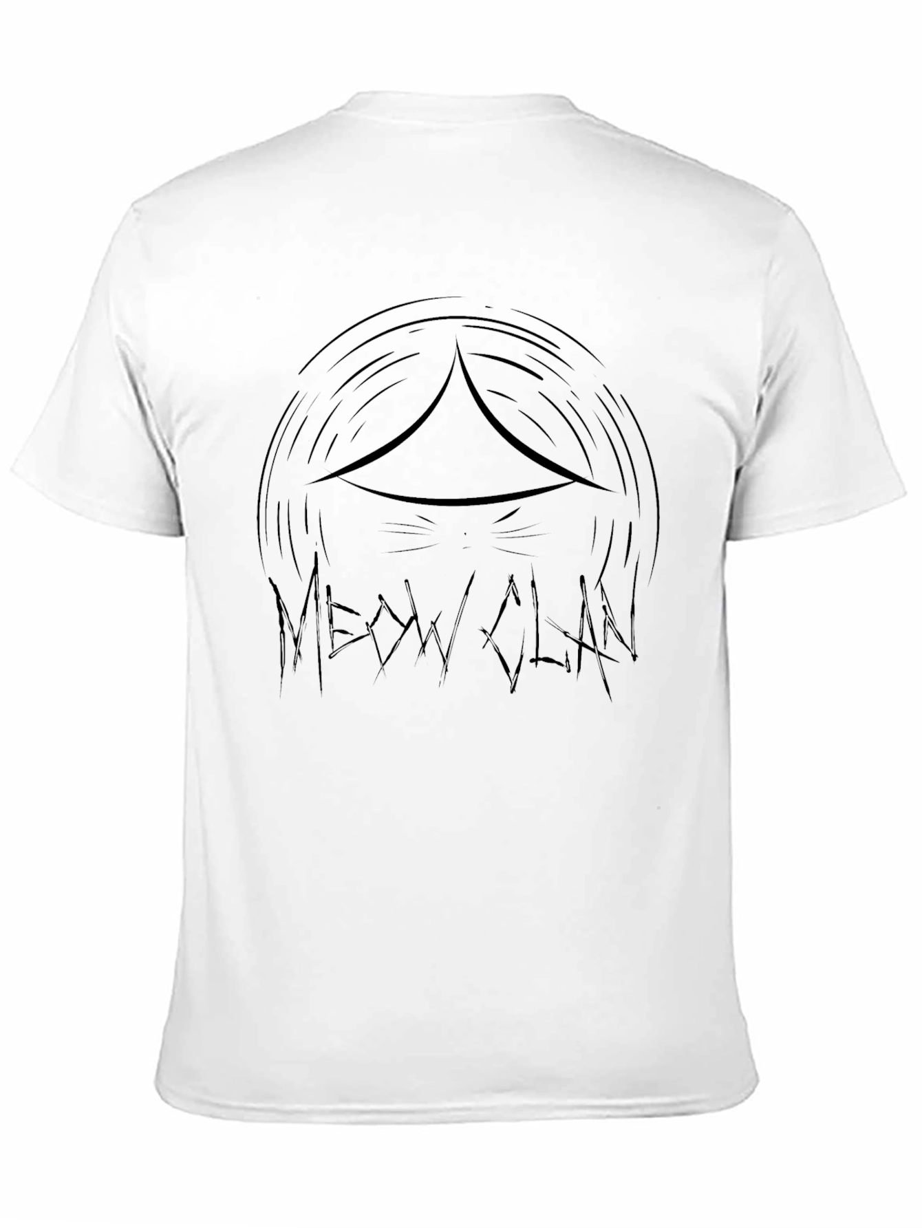 Meow Clan Black Graphic T-Shirt - Mens