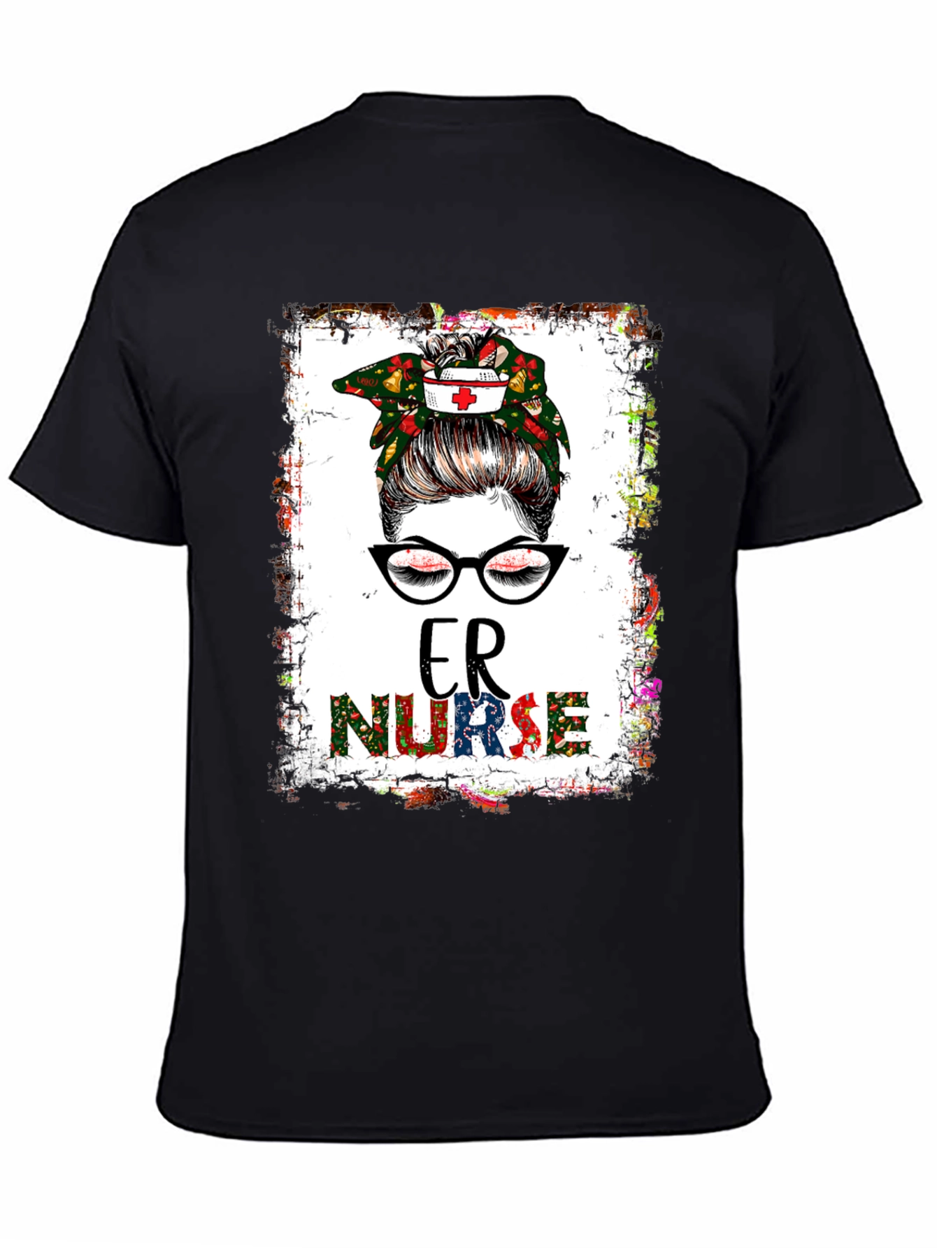 ER Nurse Messy Bun T-Shirt