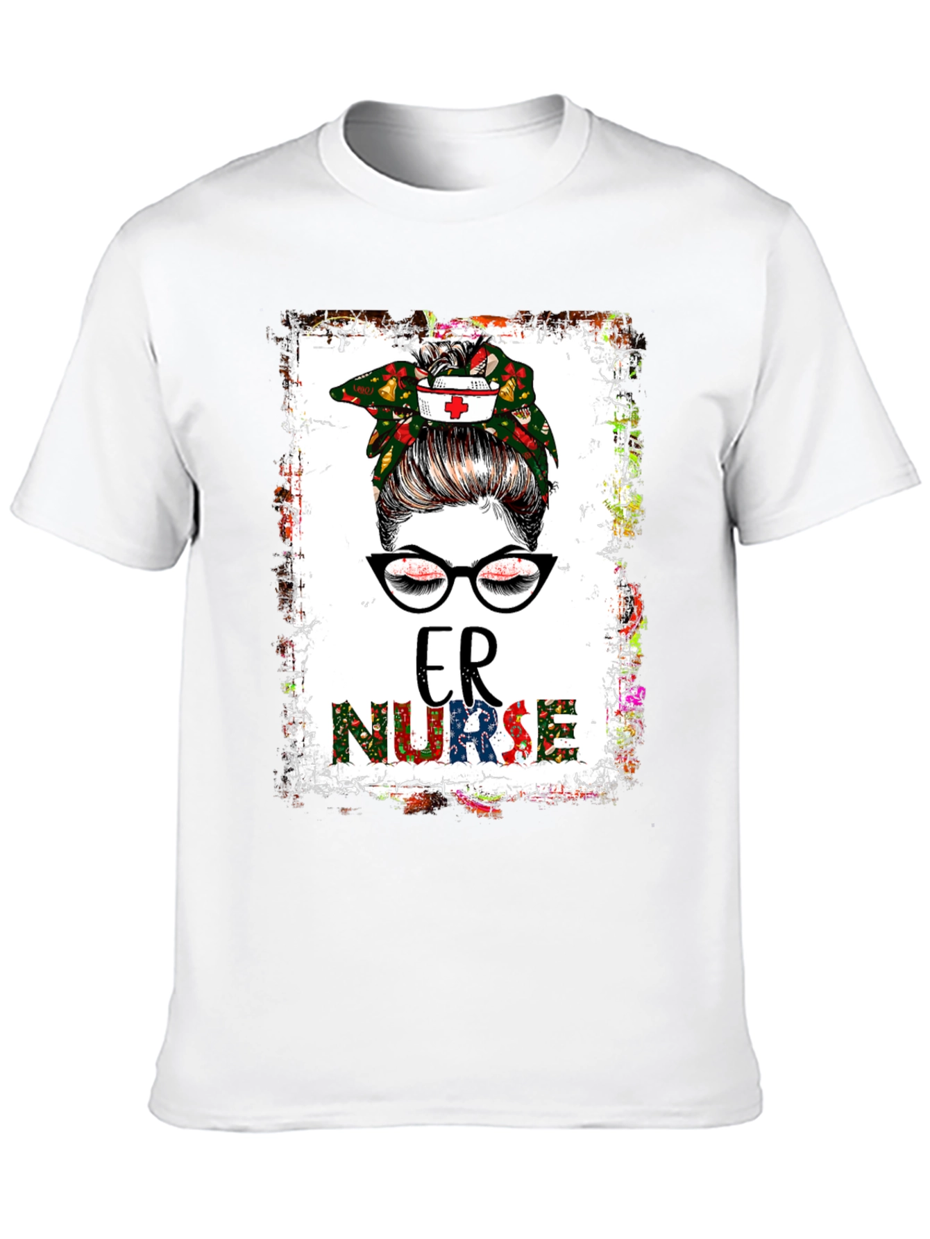 ER Nurse Messy Bun T-Shirt