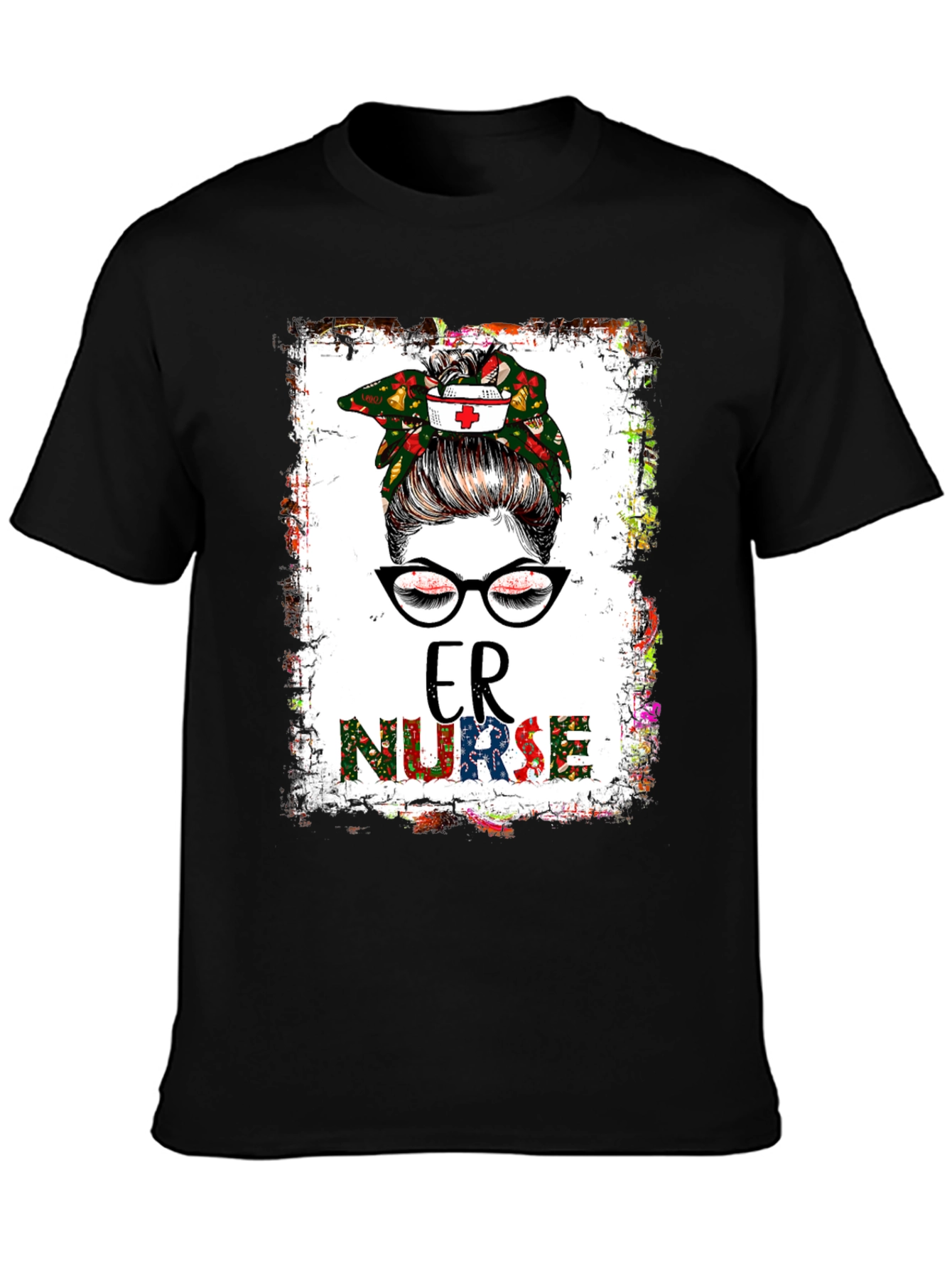 ER Nurse Messy Bun T-Shirt