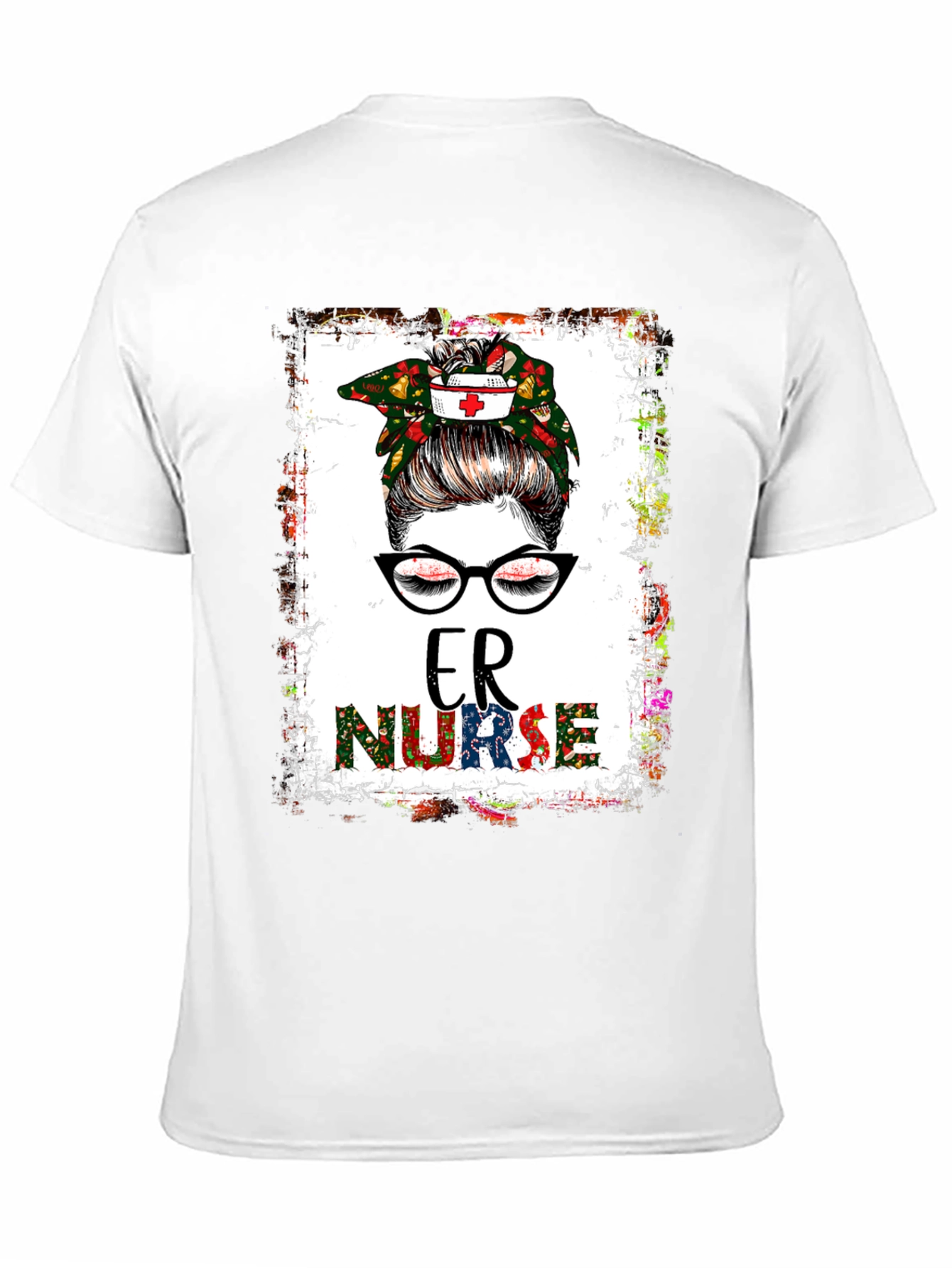 ER Nurse Messy Bun T-Shirt