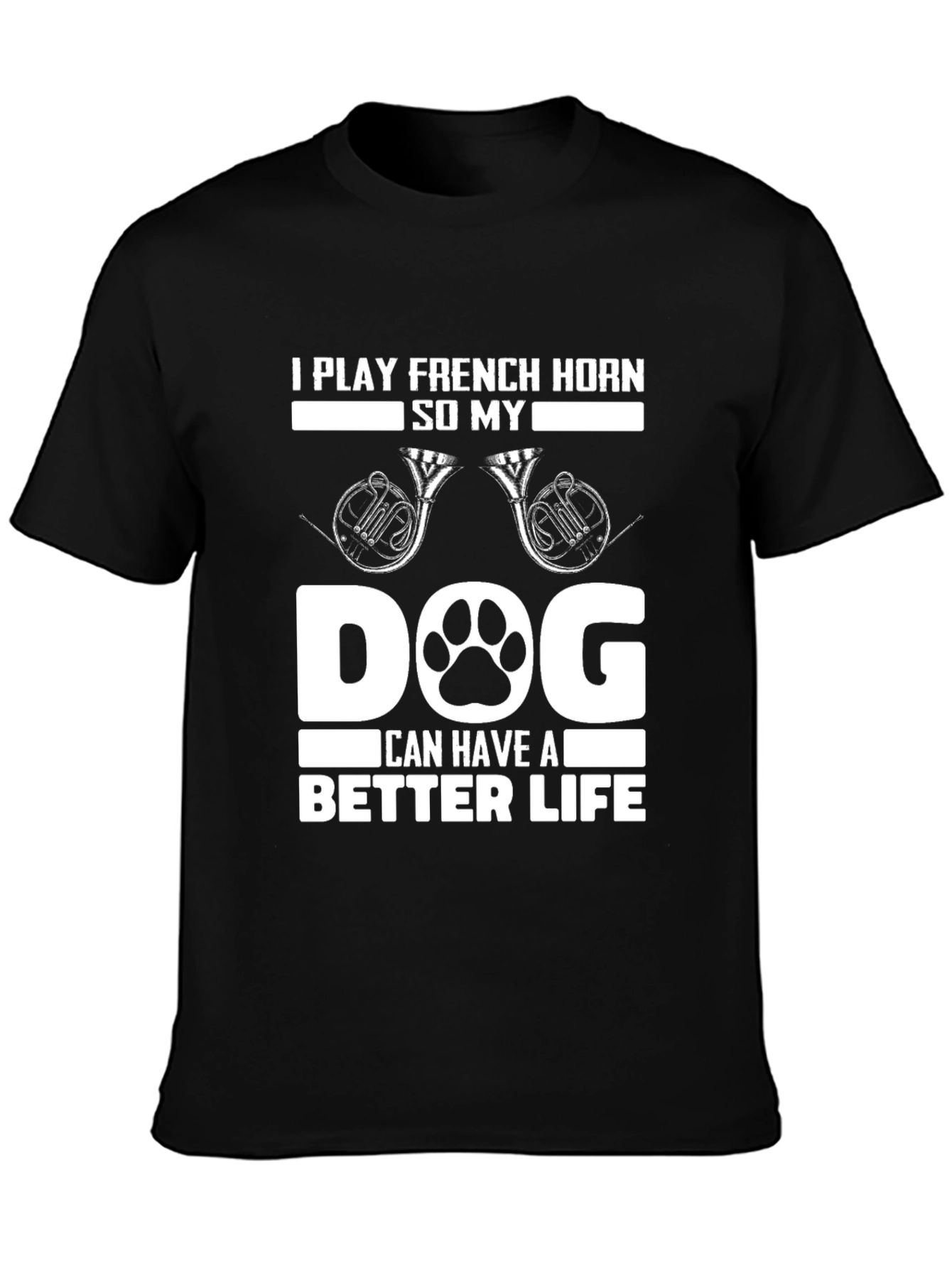French Horn Dog Lover T-Shirt