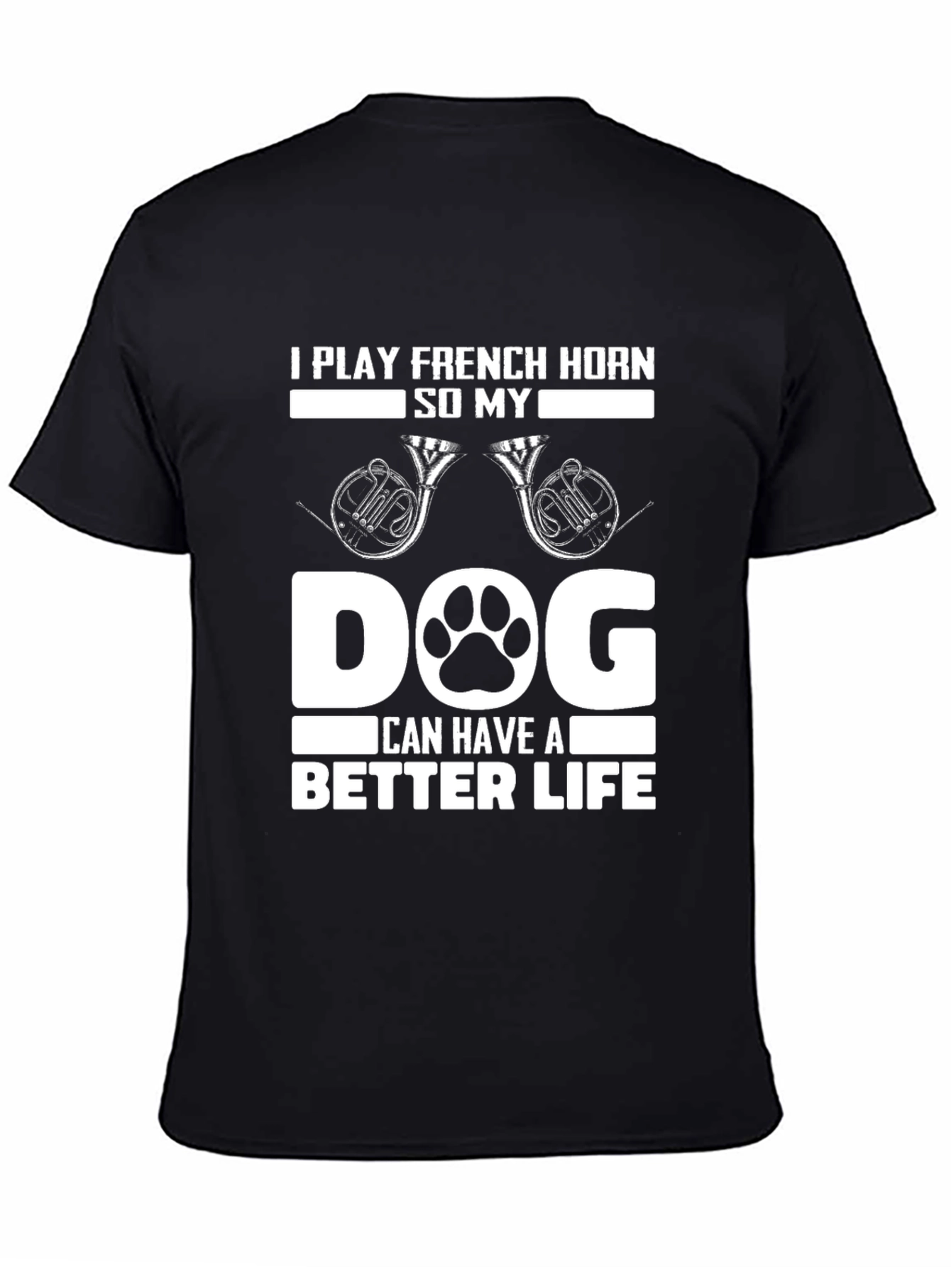 French Horn Dog Lover T-Shirt