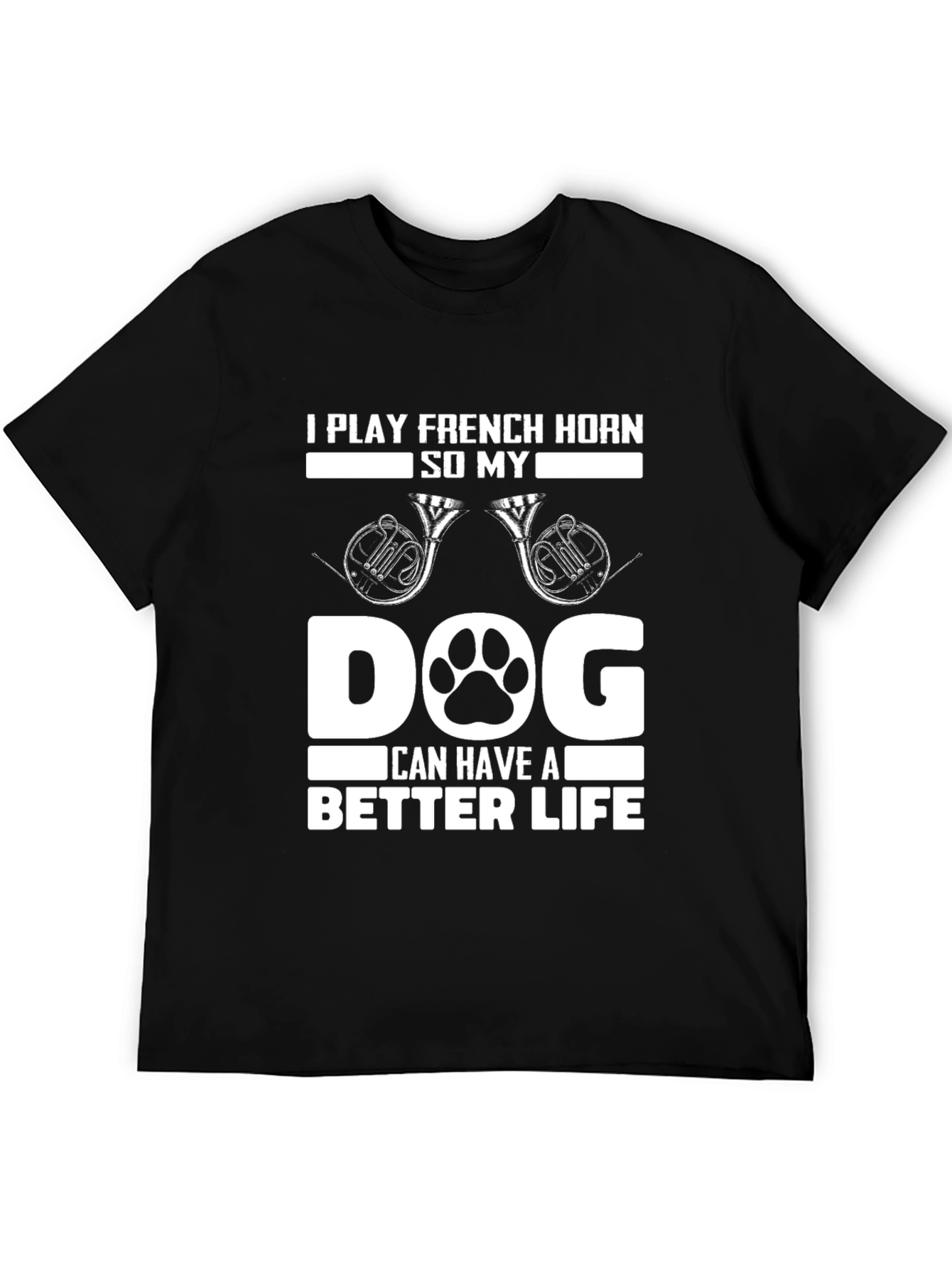 French Horn Dog Lover T-Shirt