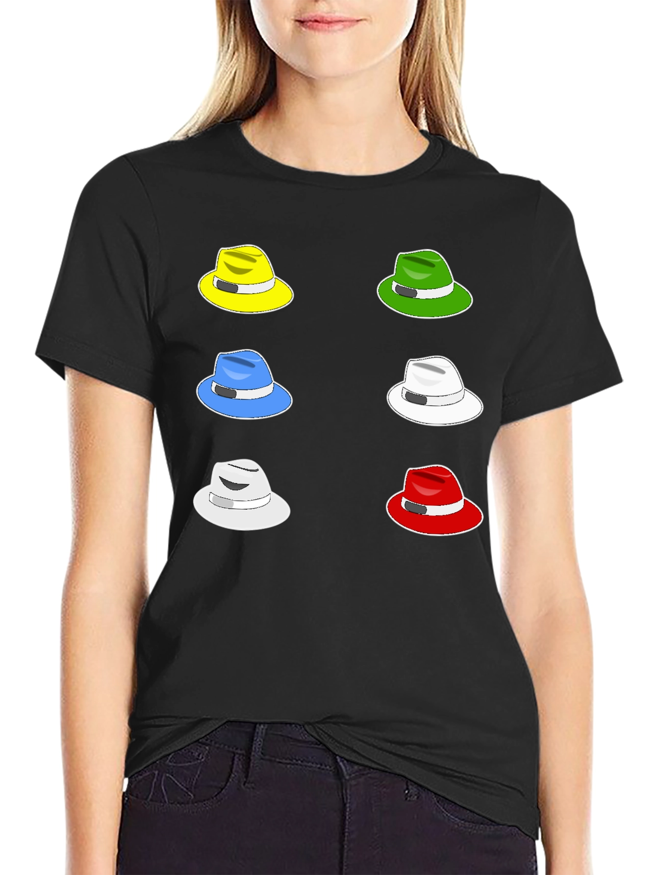 Colorful Hat Graphic Tee