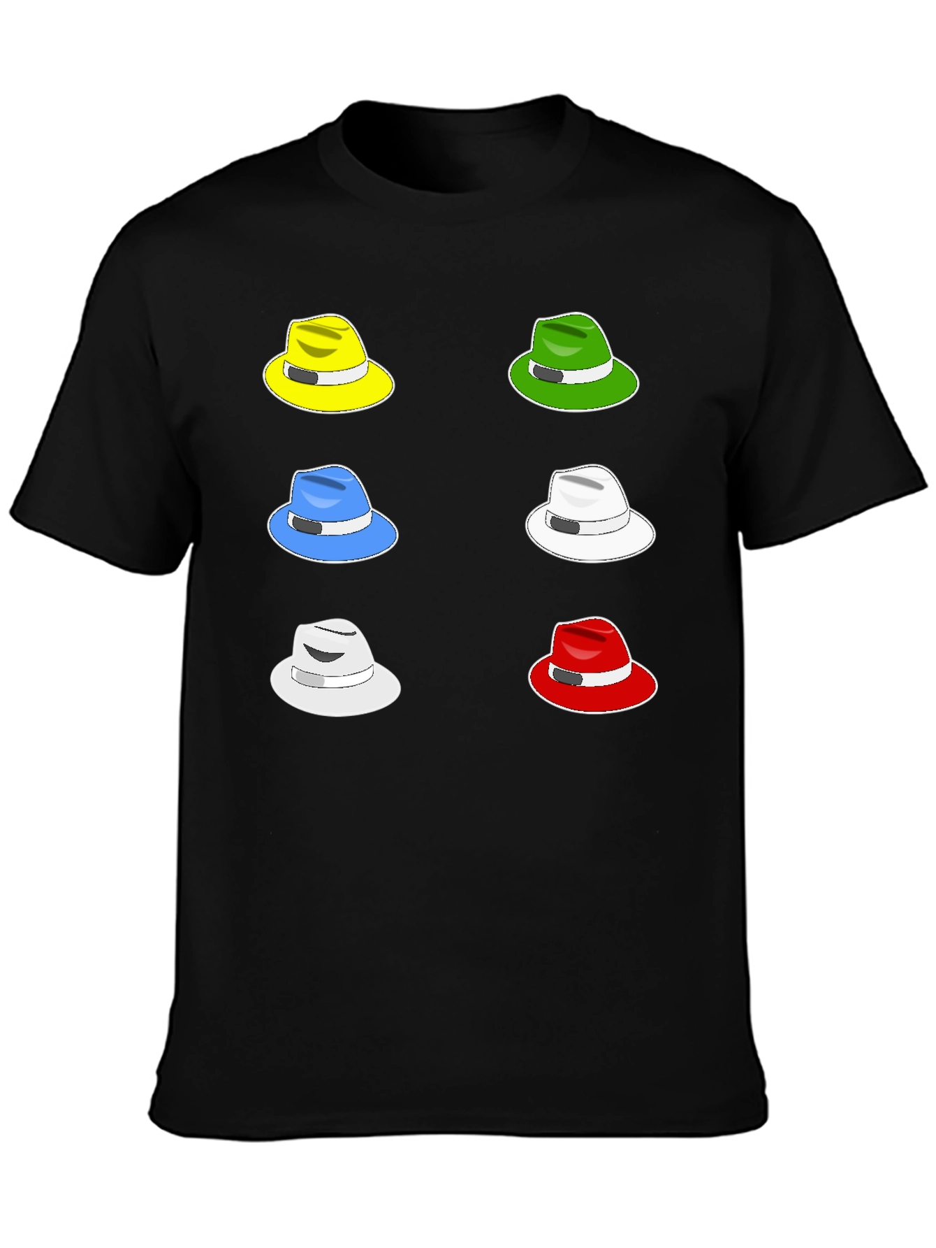 Colorful Hat Graphic Tee