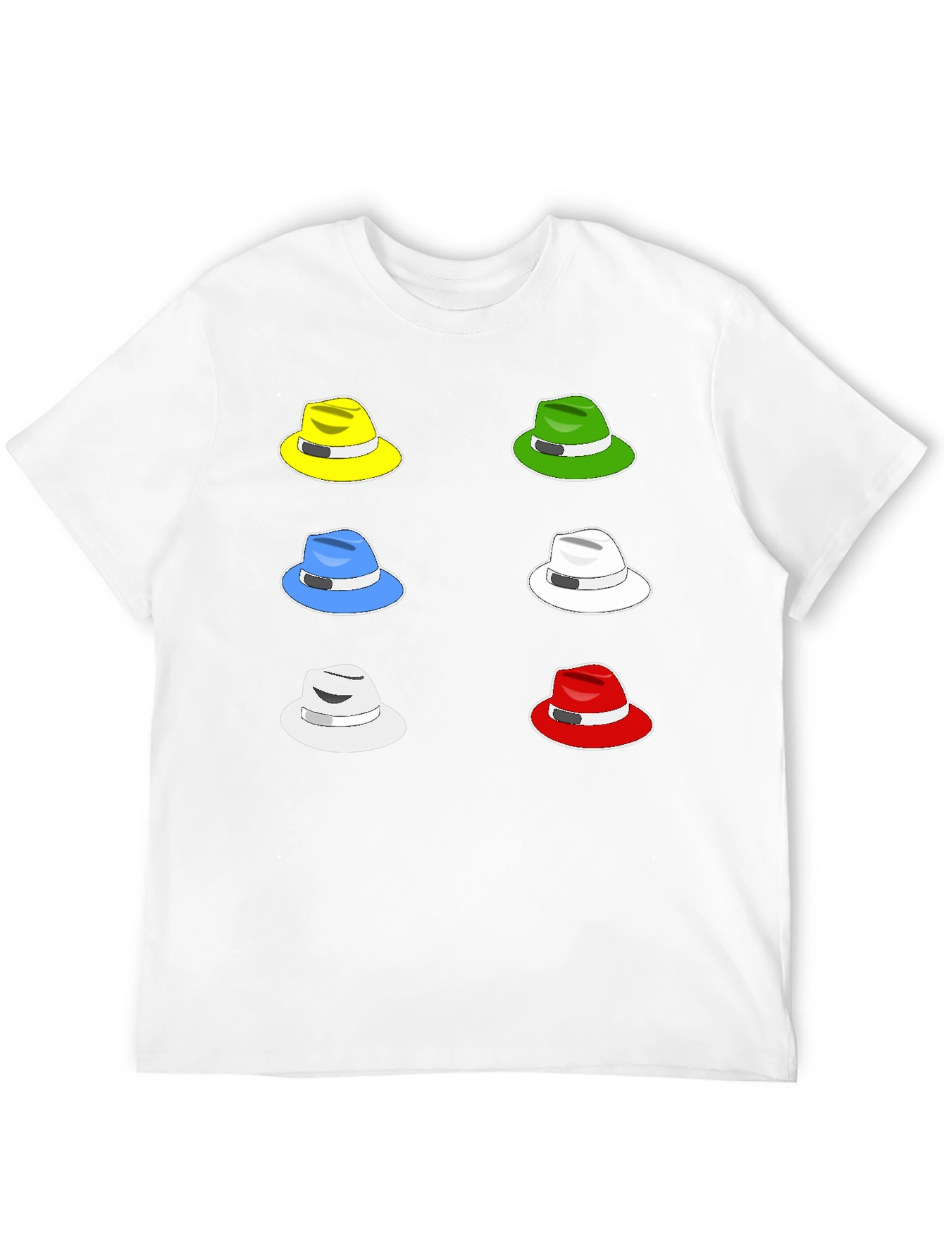 Colorful Hat Graphic Tee