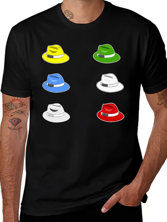 Colorful Hat Graphic Tee