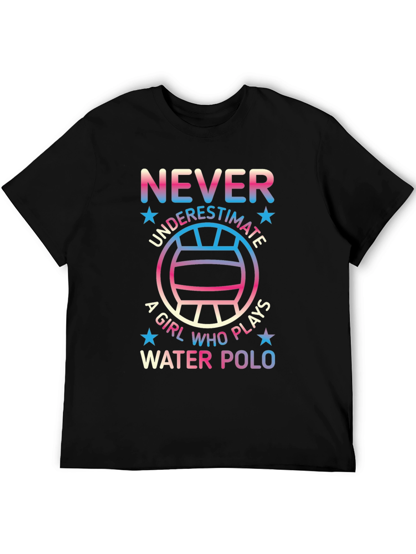 Never Underestimate Water Polo Player Graphic Tee
