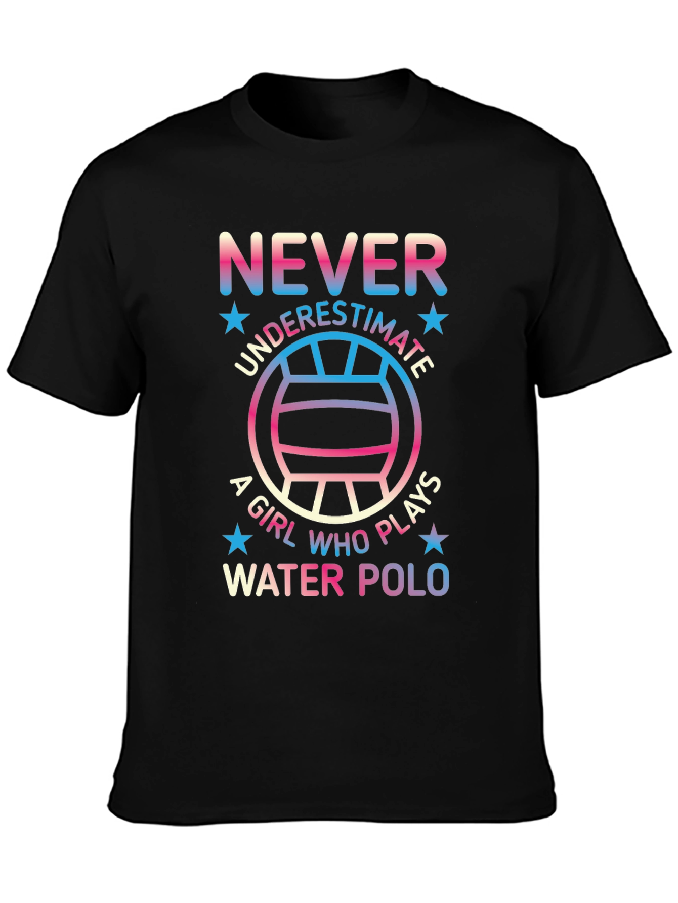Never Underestimate Water Polo Player Graphic Tee