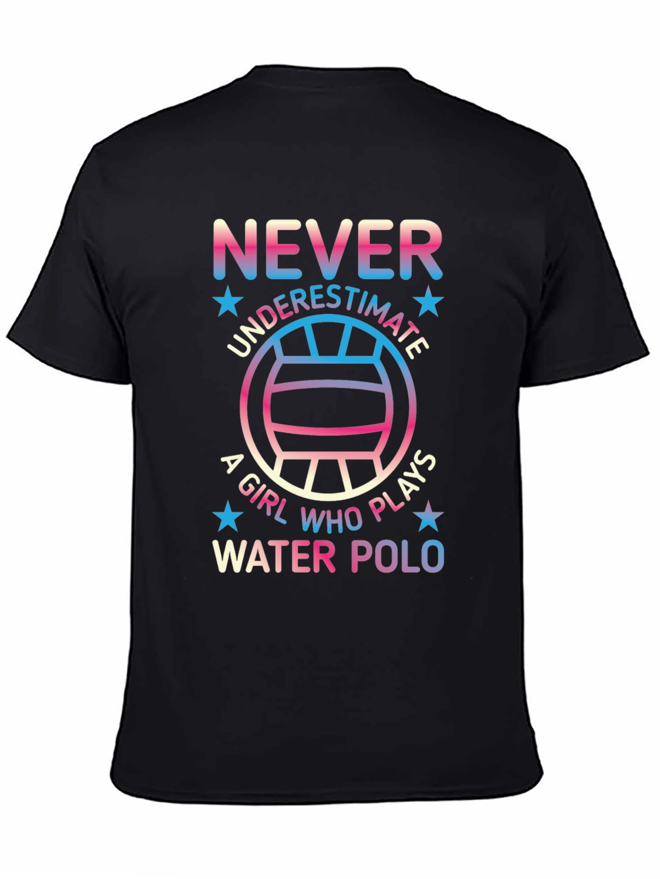 Never Underestimate Water Polo Player Graphic Tee