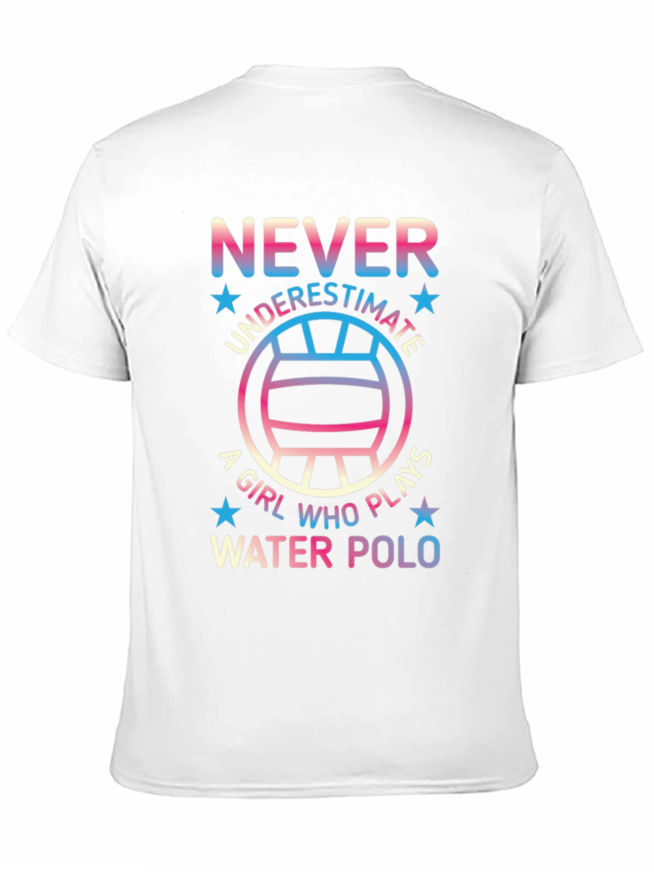 Never Underestimate Water Polo Player Graphic Tee