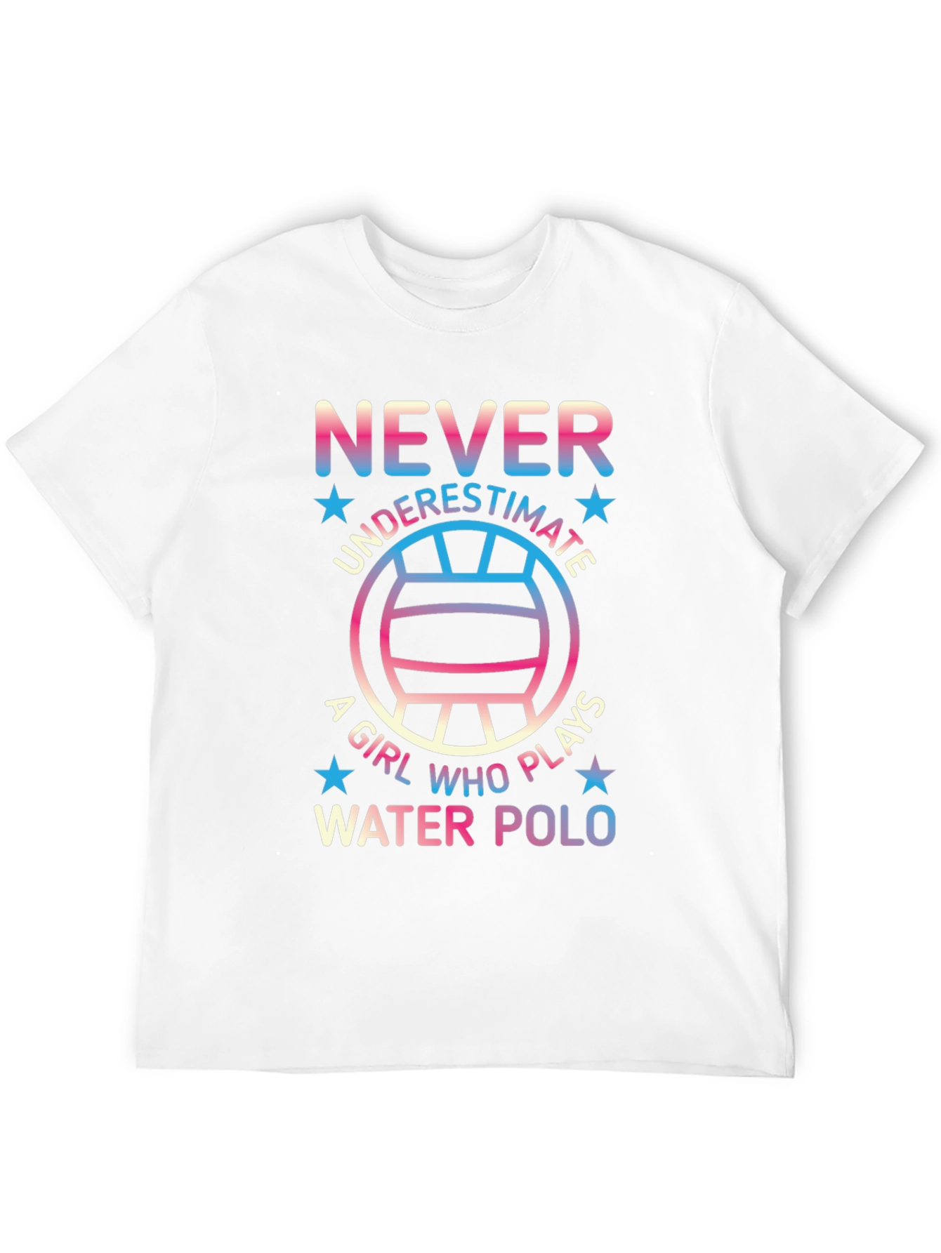 Never Underestimate Water Polo Player Graphic Tee