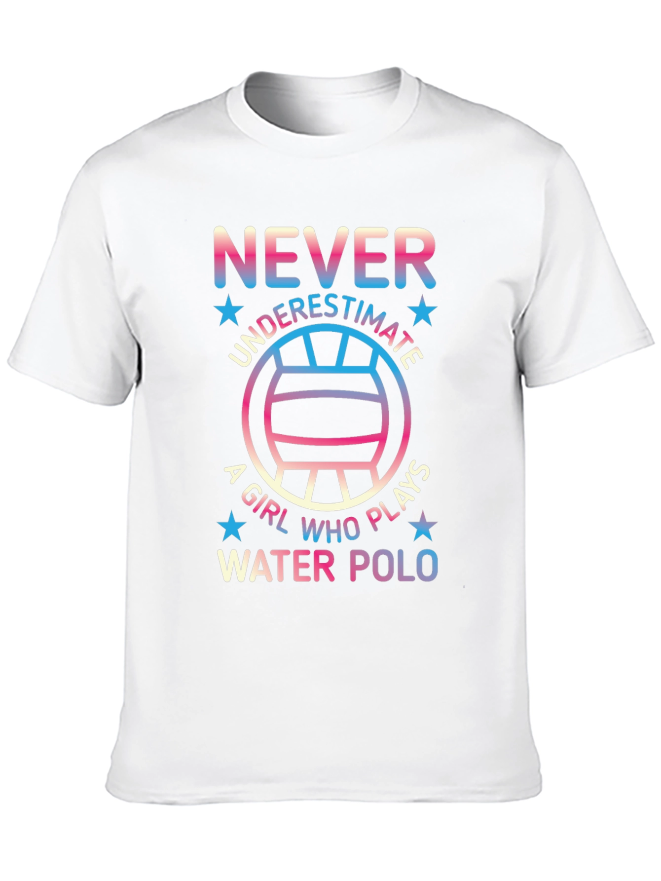 Never Underestimate Water Polo Player Graphic Tee