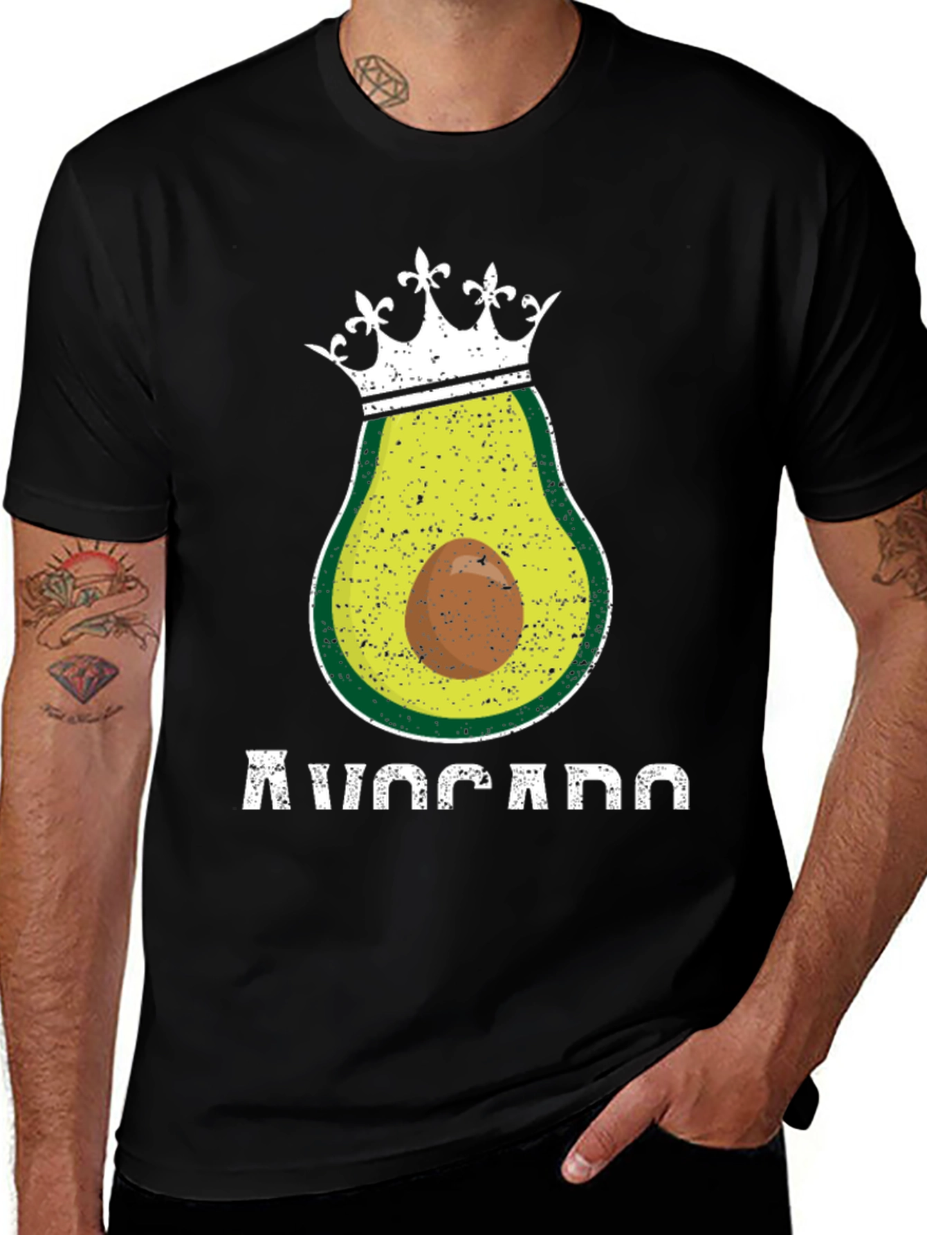 Avocado King T-Shirt - Funny Foodie Tee