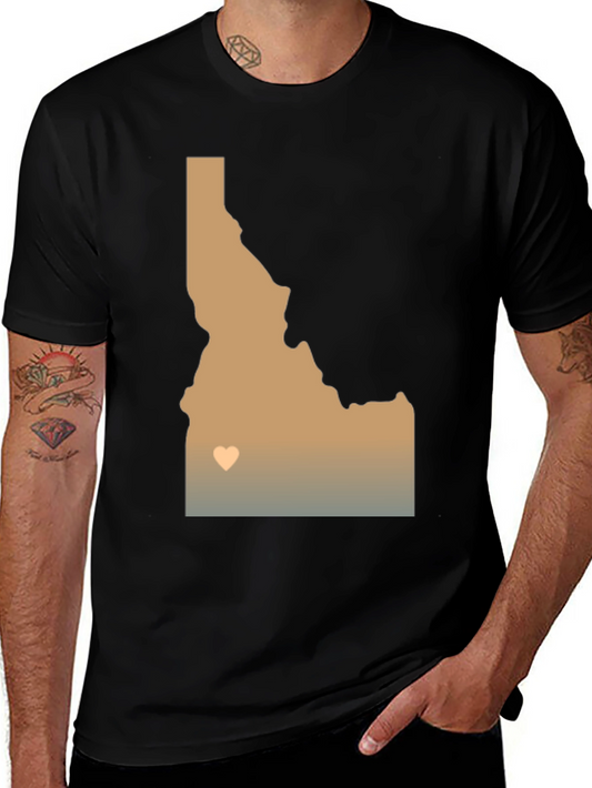 Idaho State Map Graphic Tee - Stylish & Comfortable