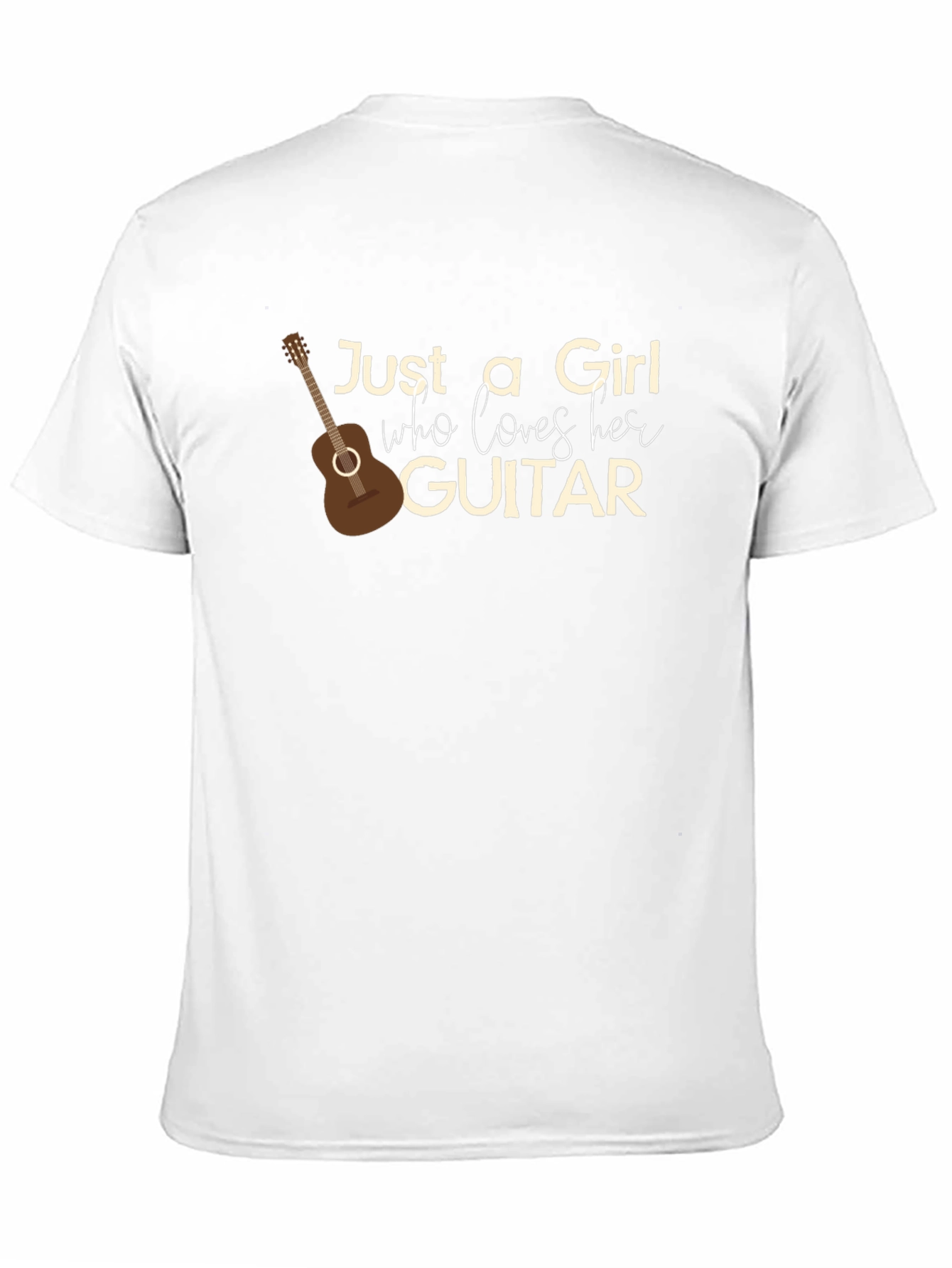 Just a Girl Who Loves Her Guitar Graphic T-Shirt