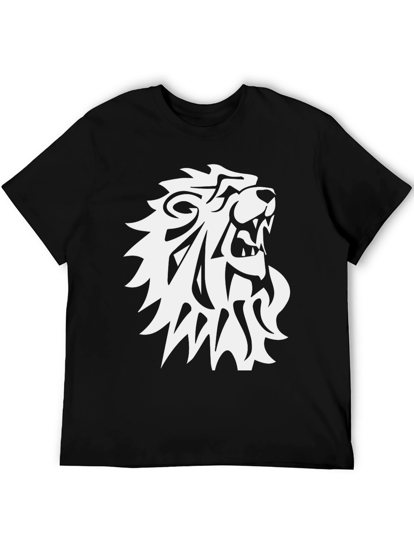 Lion Graphic Tee - Mens Black T-Shirt