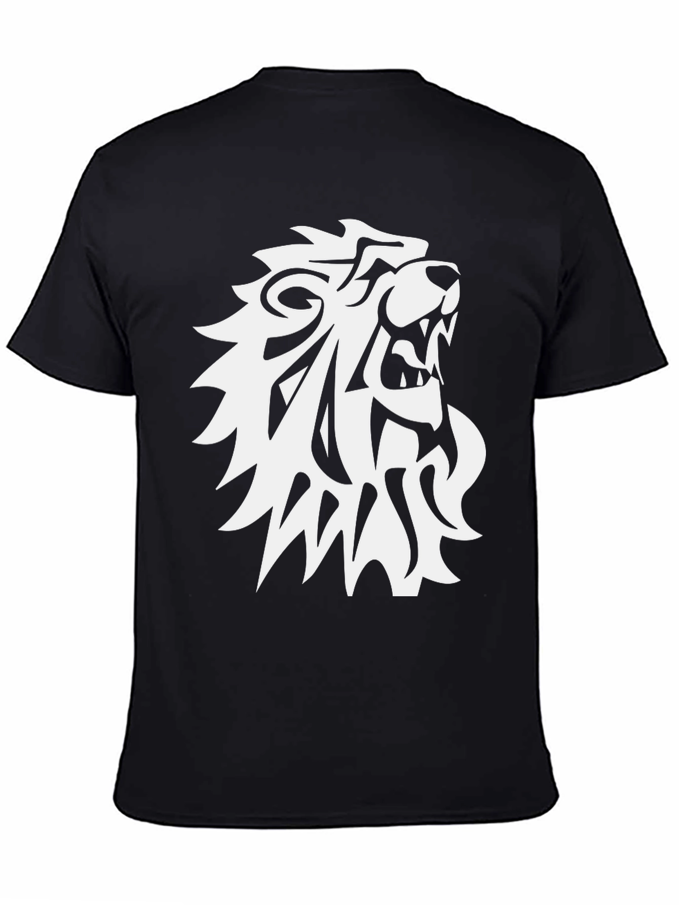 Lion Graphic Tee - Mens Black T-Shirt