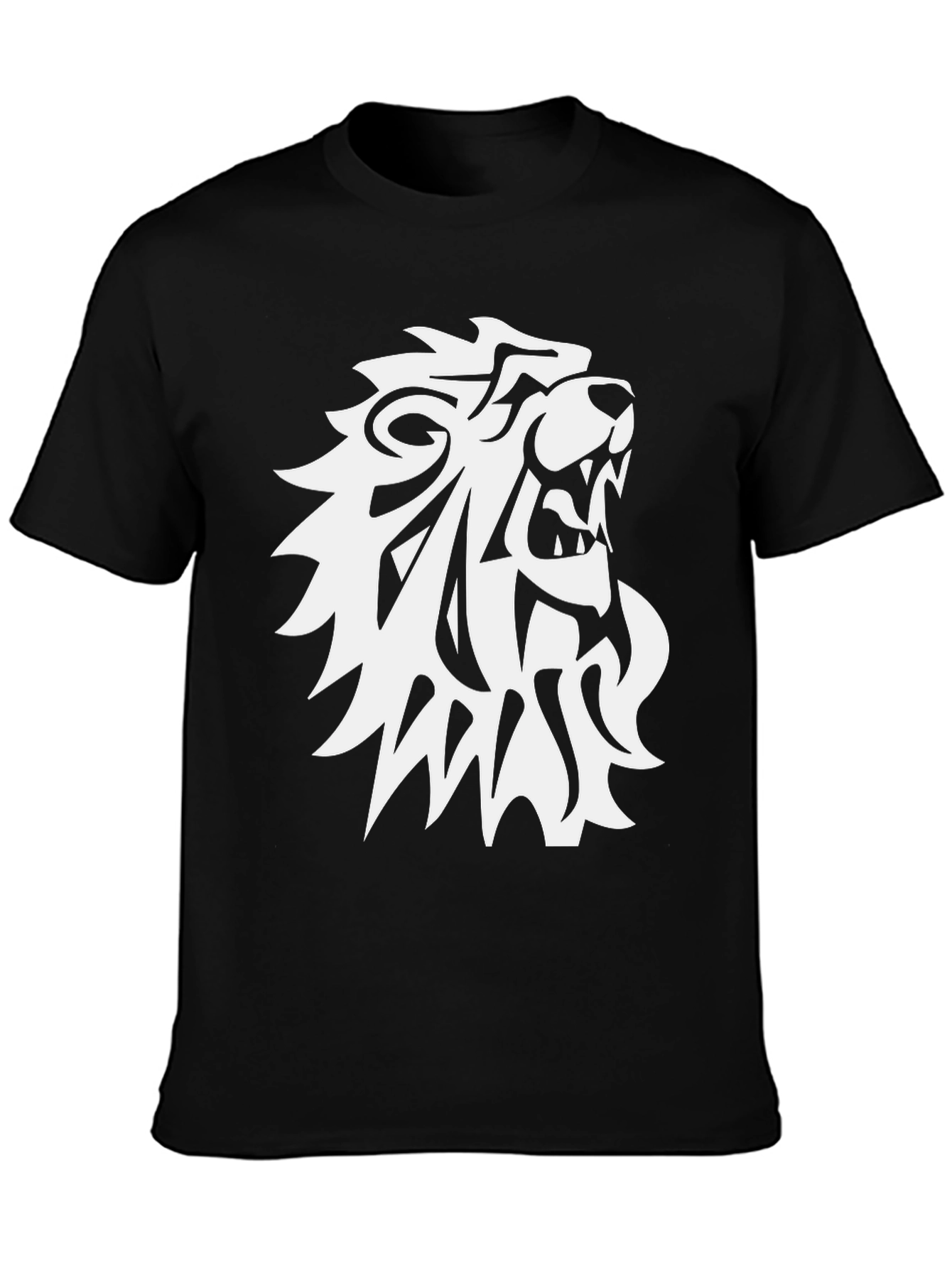 Lion Graphic Tee - Mens Black T-Shirt