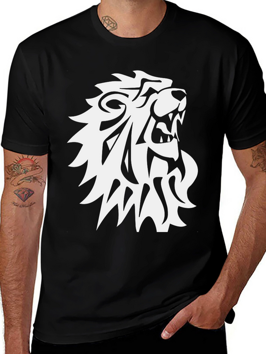 Lion Graphic Tee - Mens Black T-Shirt