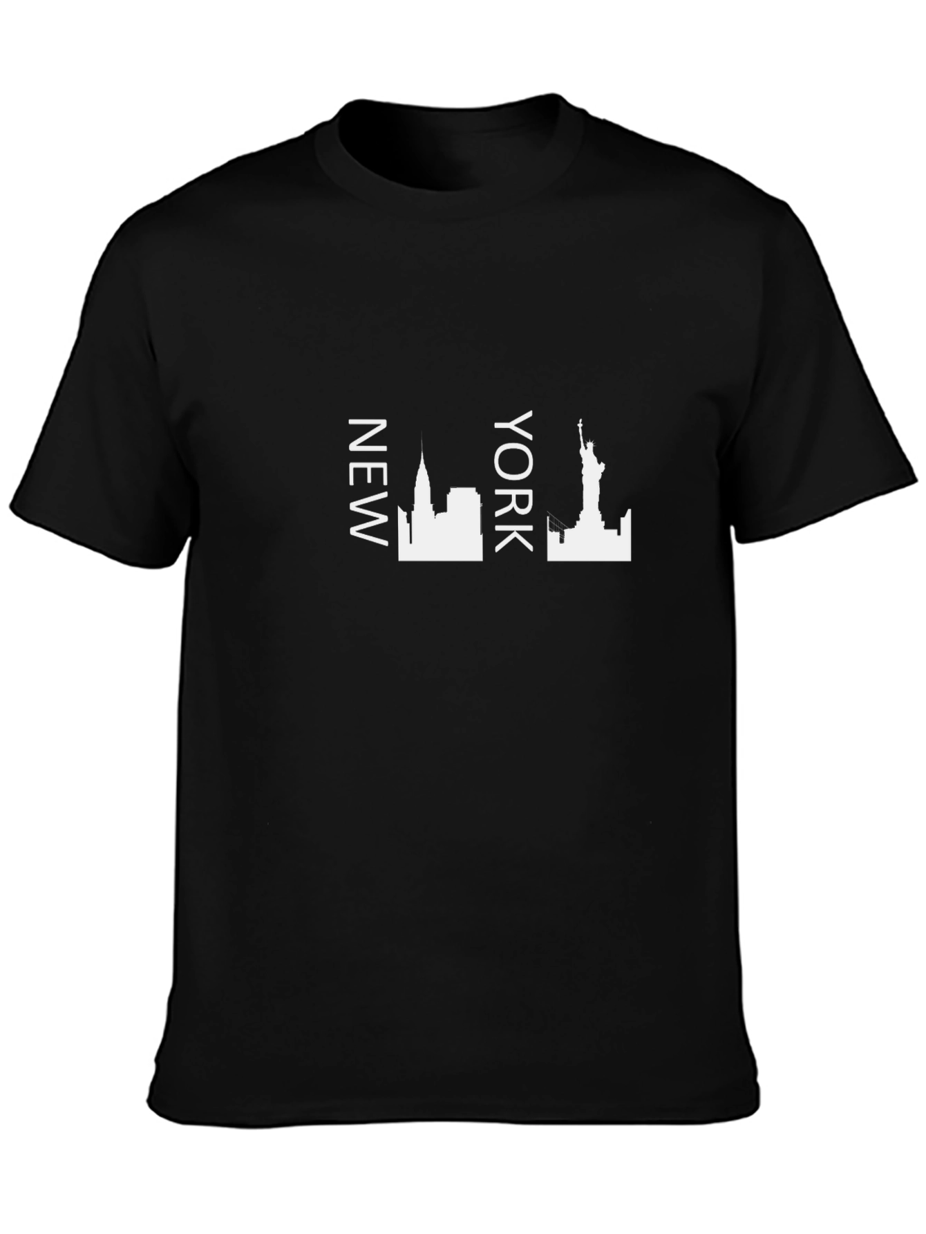 NYC Skyline Graphic Tee - Black
