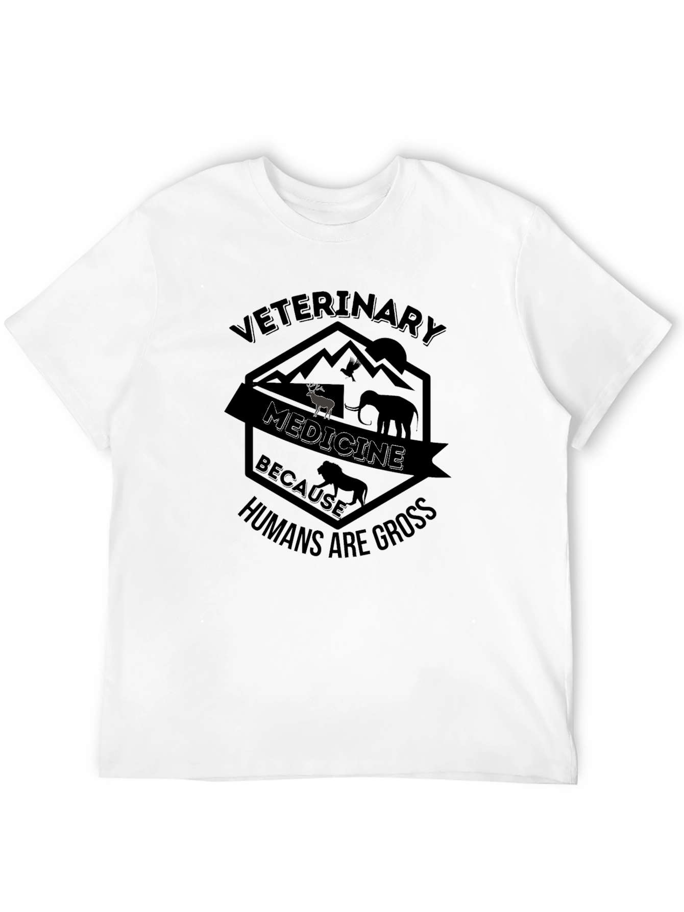 Veterinary Medicine Graphic Tee - Humans Are Gross