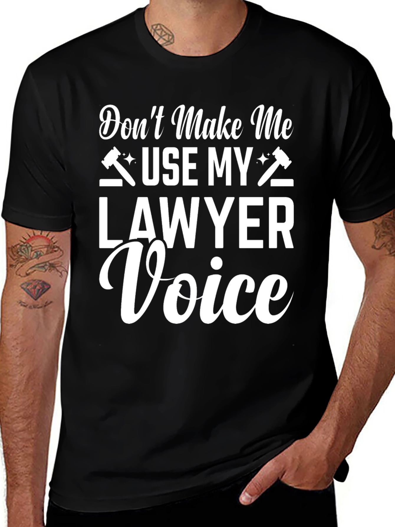 Lawyer Voice T-Shirt - Funny Attorney Gift