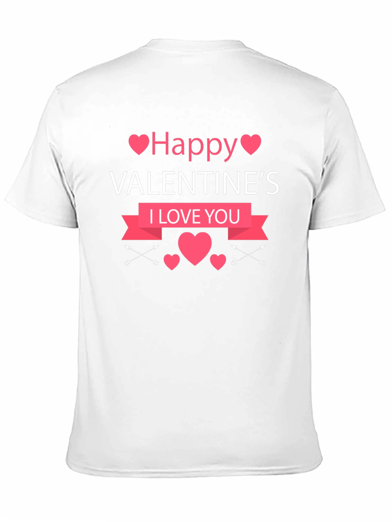 Happy Valentines Day Black T-Shirt