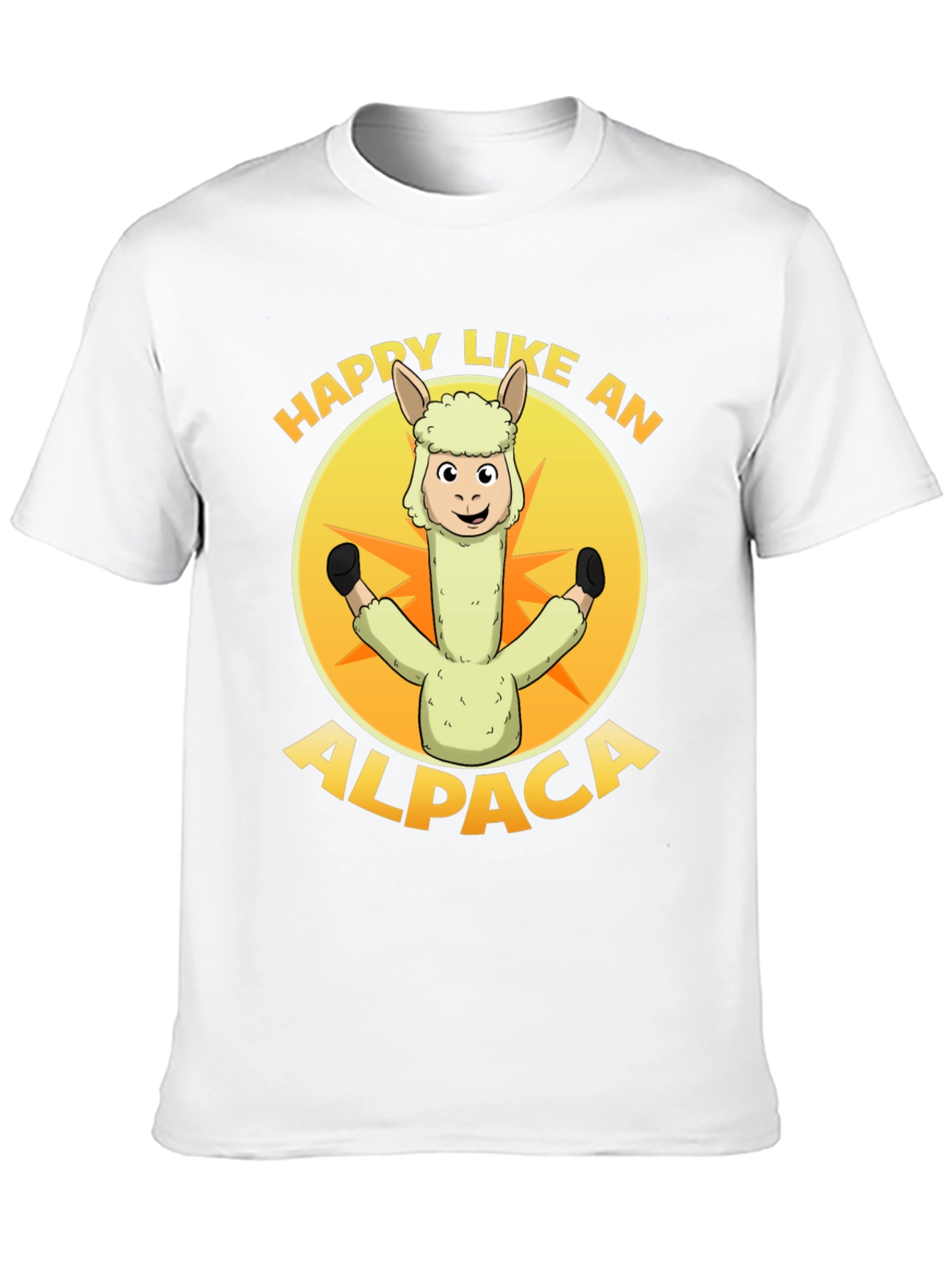 Happy Alpaca Graphic T-Shirt