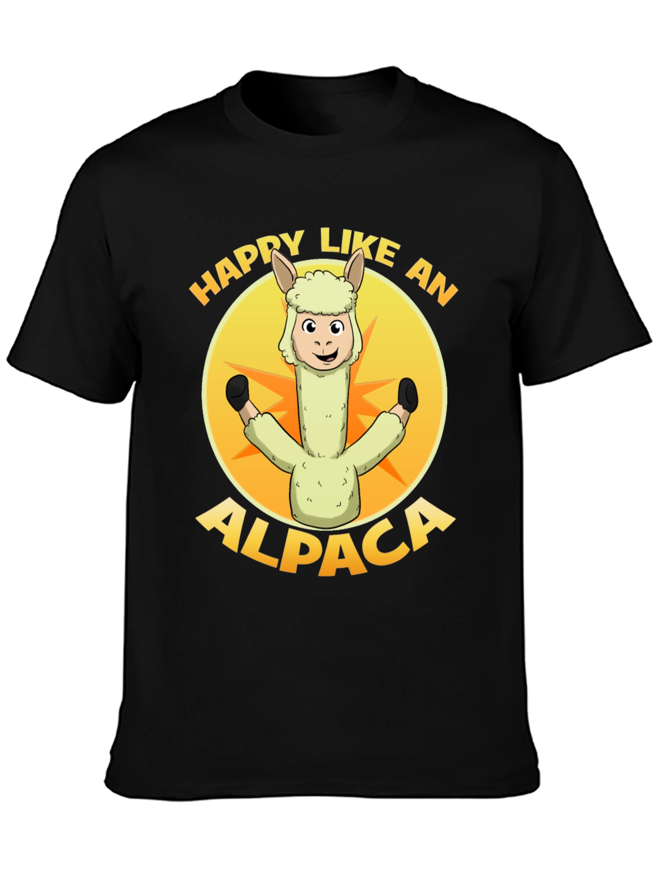 Happy Alpaca Graphic T-Shirt