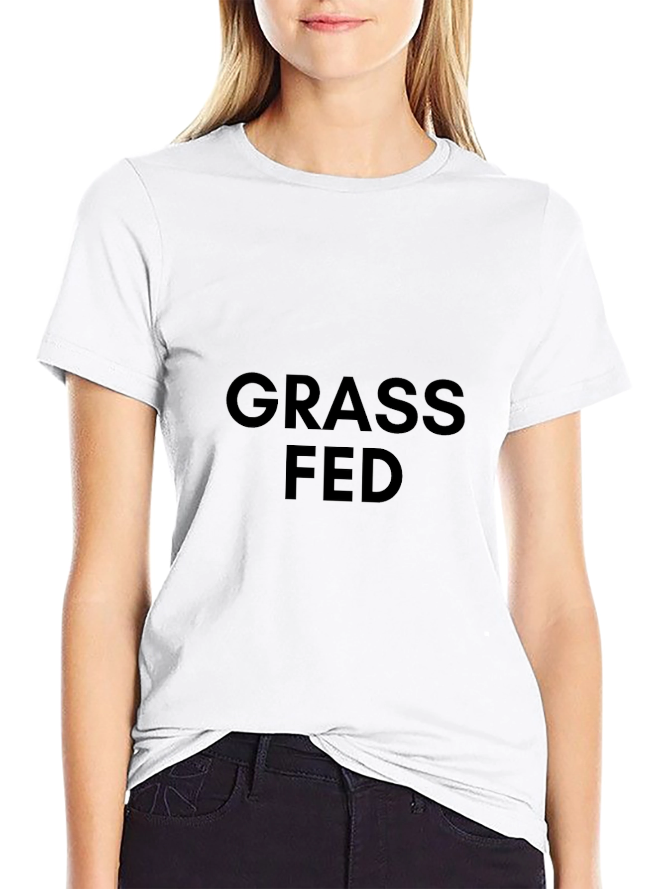 Grass Fed Black T-Shirt - Organic Cotton Tee