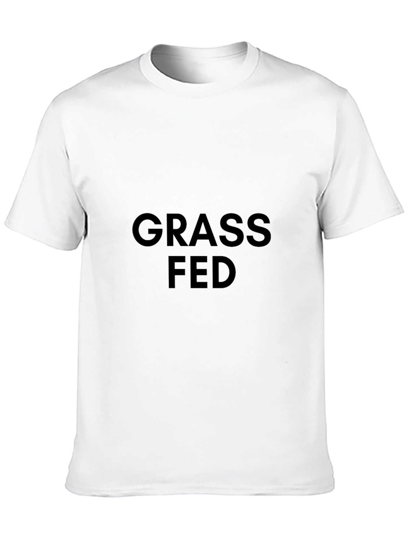 Grass Fed Black T-Shirt - Organic Cotton Tee