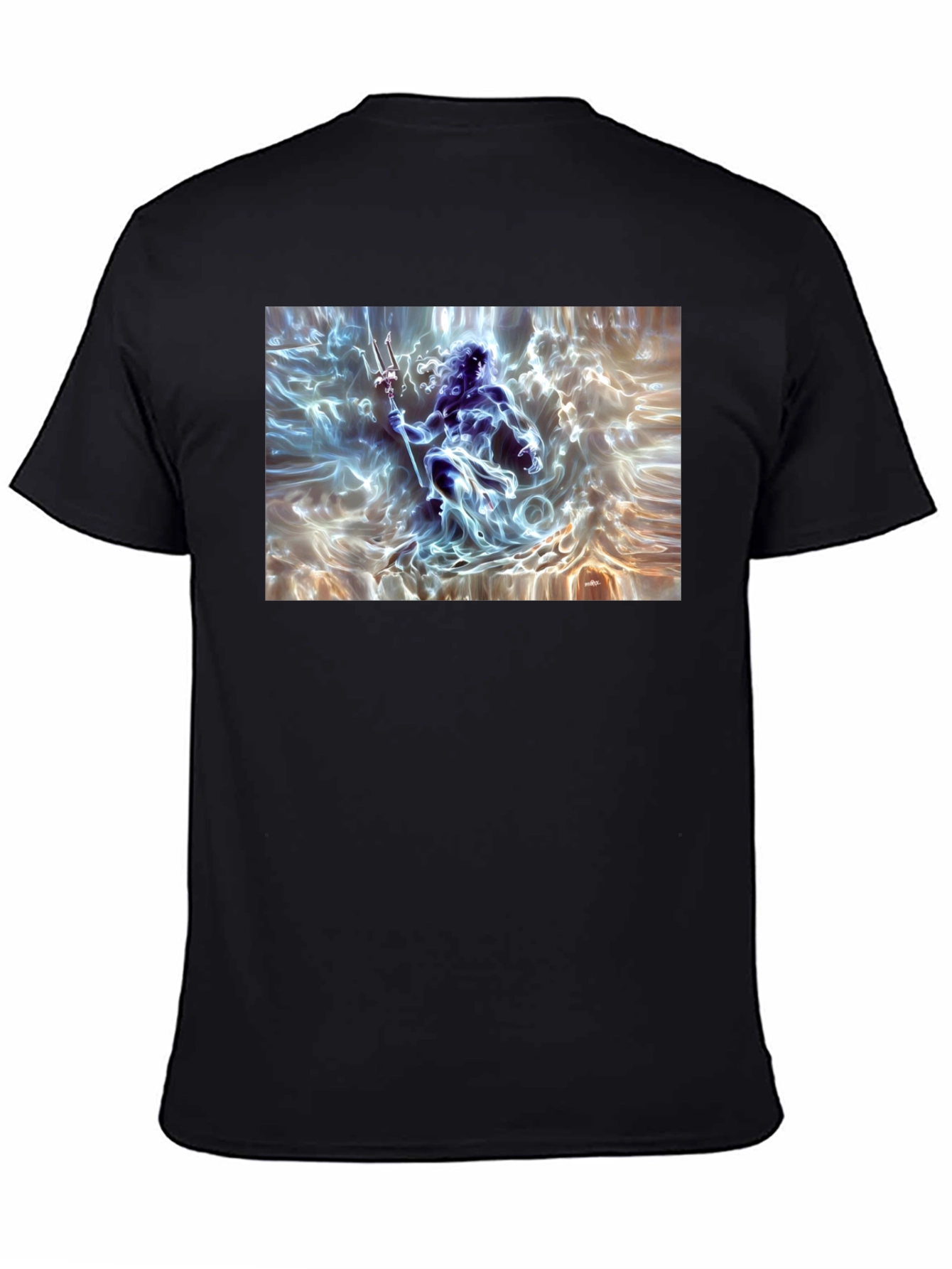 Poseidon Graphic Tee - Black