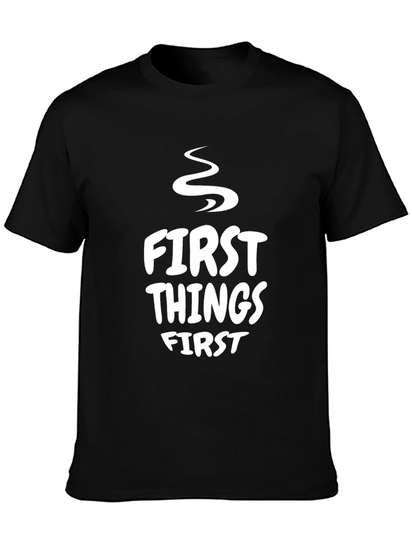 First Things First Graphic Tee - Black