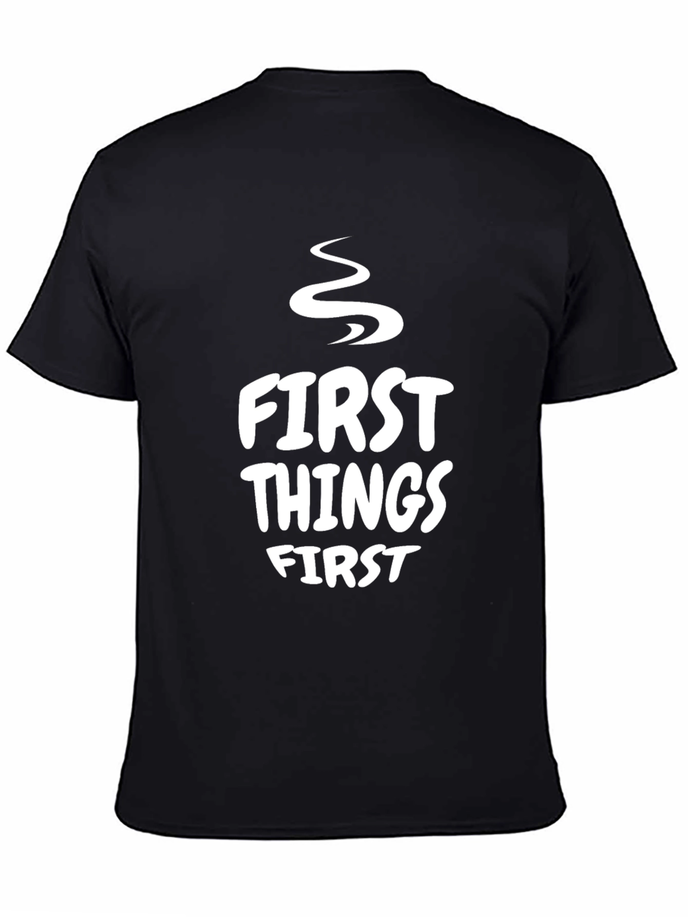 First Things First Graphic Tee - Black